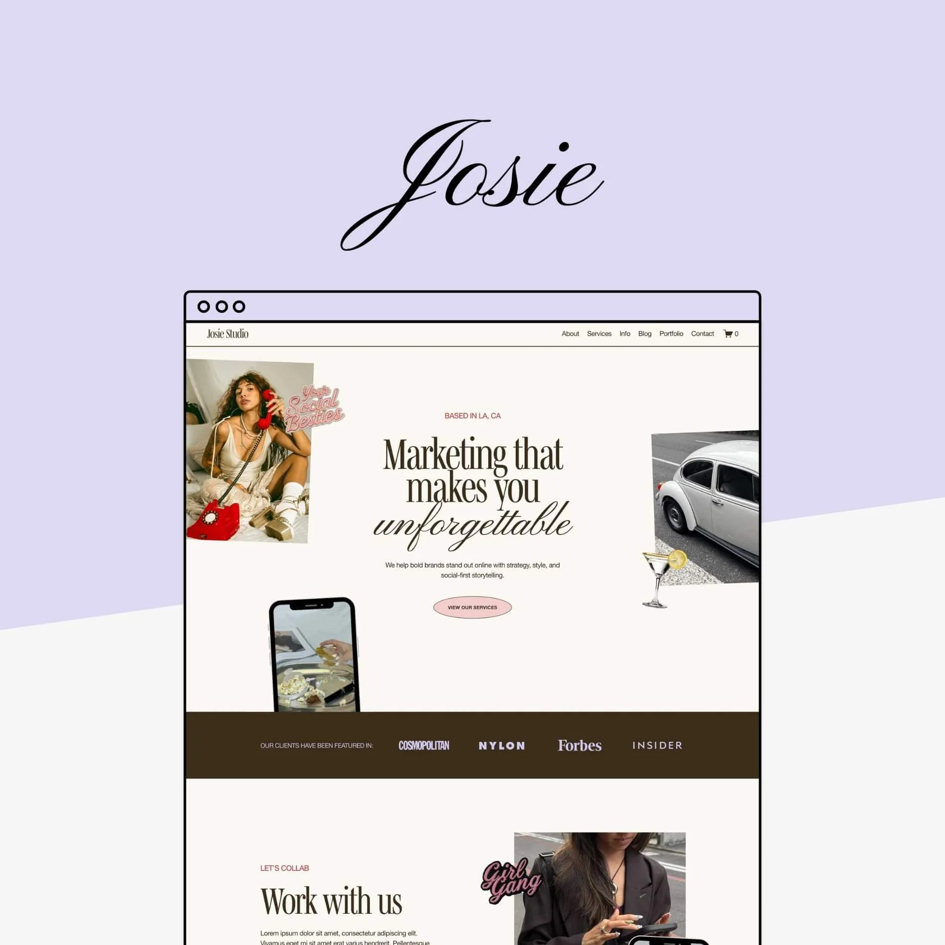 Josie Squarespace Template Kit