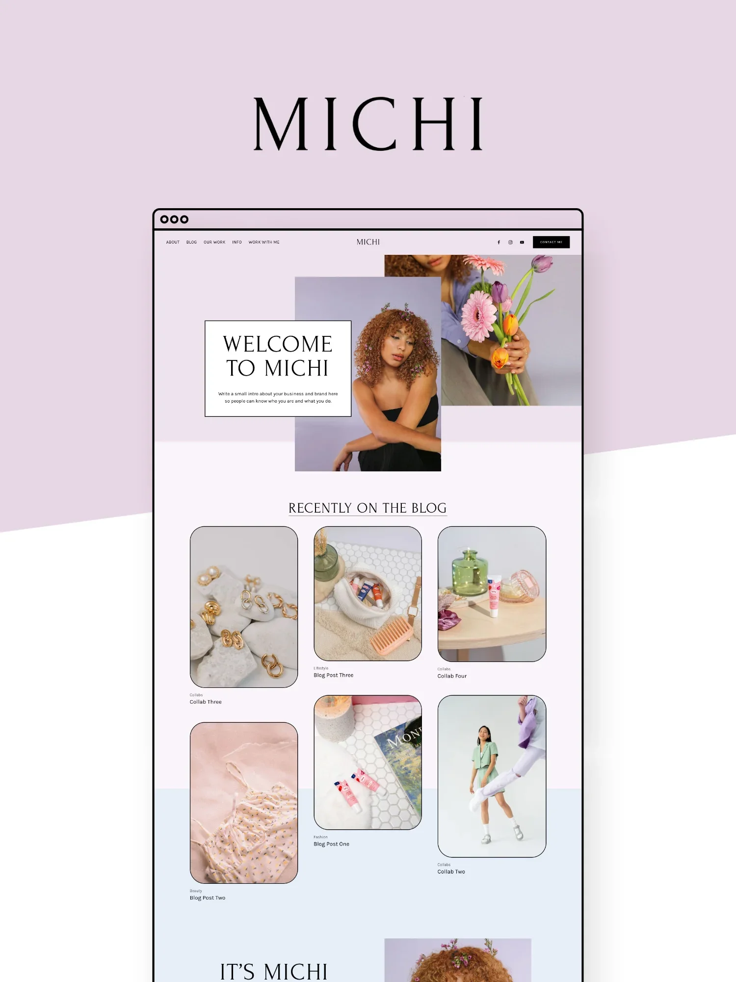 Michi Squarespace Template