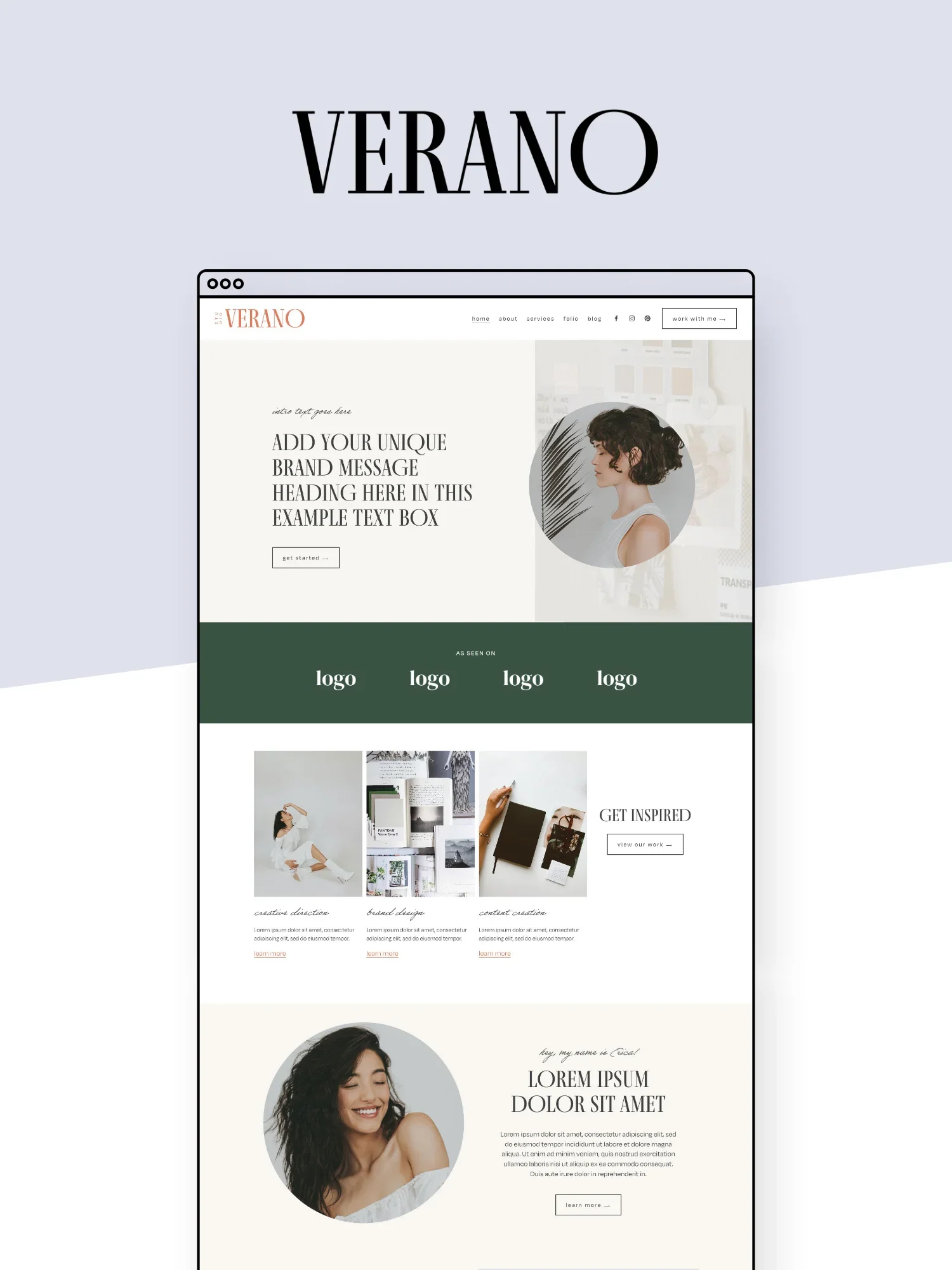 Verano Squarespace Template