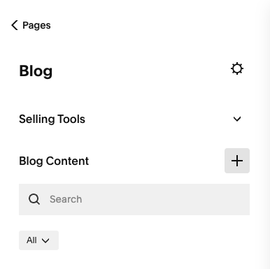 add a new blog post in Squarespace