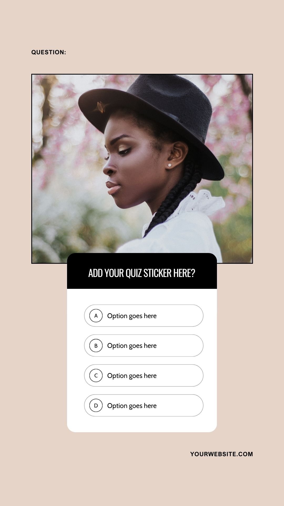 Quiz  Instagram Story example