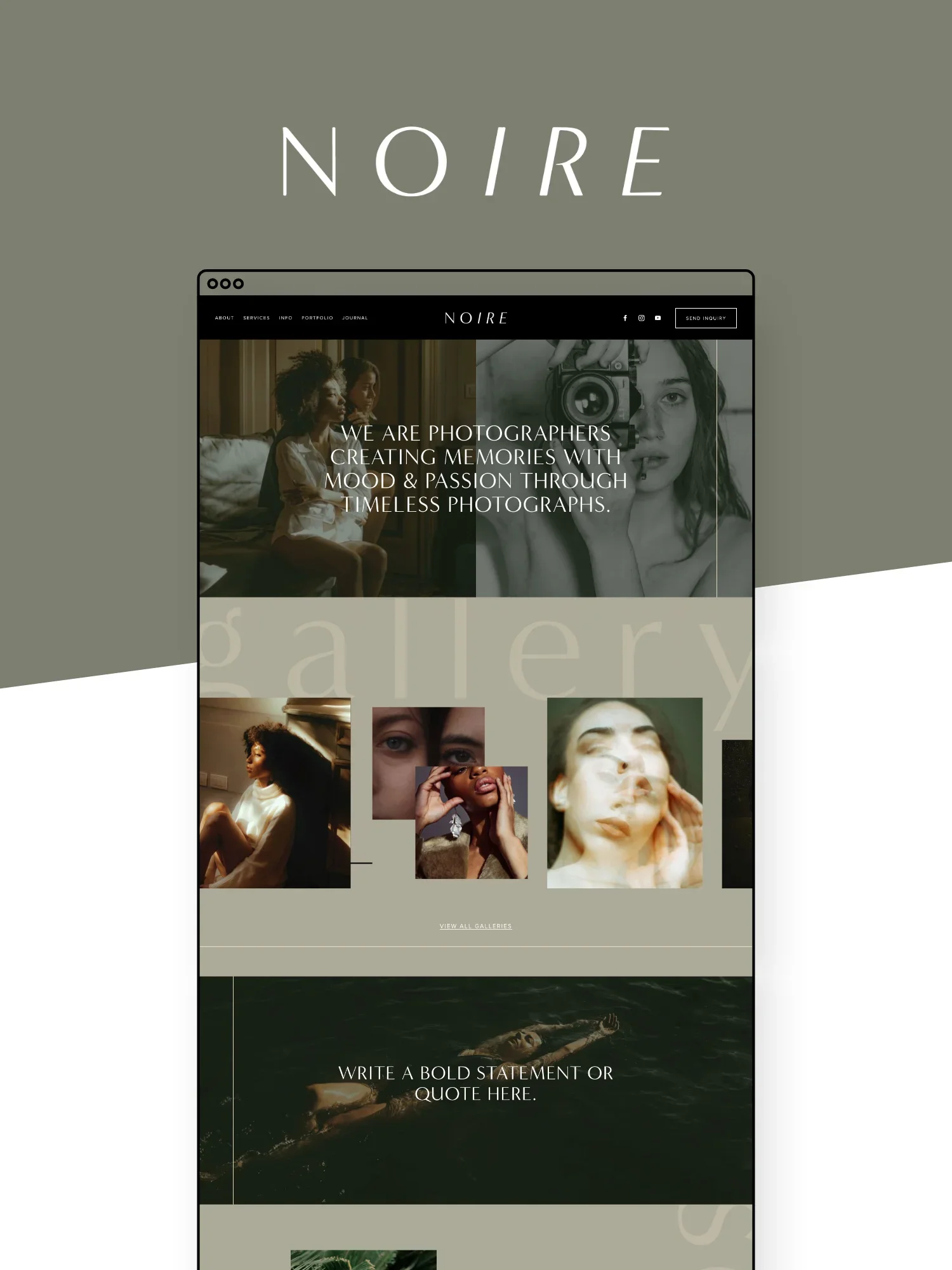 Noire 7.1 Squarespace Template