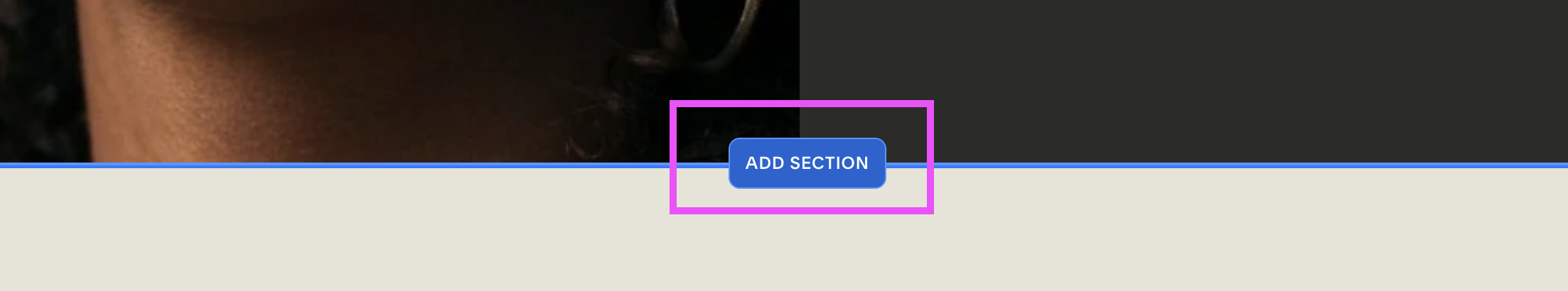 adding section in Squarepace