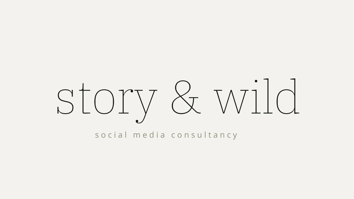 Story and Wild - Social Media for Independent Businesses B
