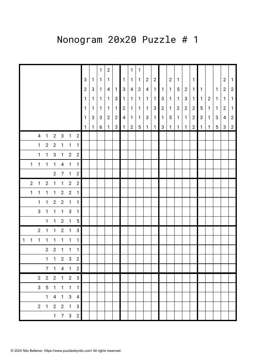 100-huge-nonogram-puzzles-printable-download-puzzles-by-nilo