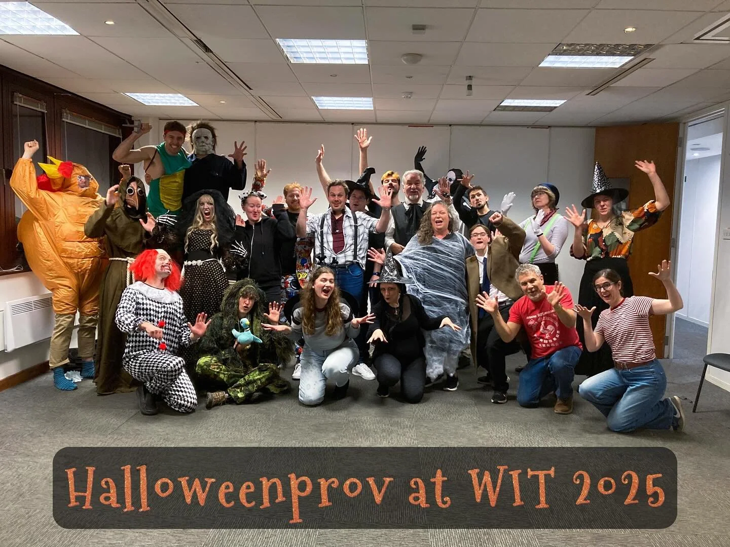 We had a spook-tastic night at the WIT Halloween Drop In tonight. A seance (complete with a possessed doll and a disembodied voice) a grim tale set in a haunted mansion and a 24-strong team La Ronde, all to a spooky soundtrack. Thank you all for the 
