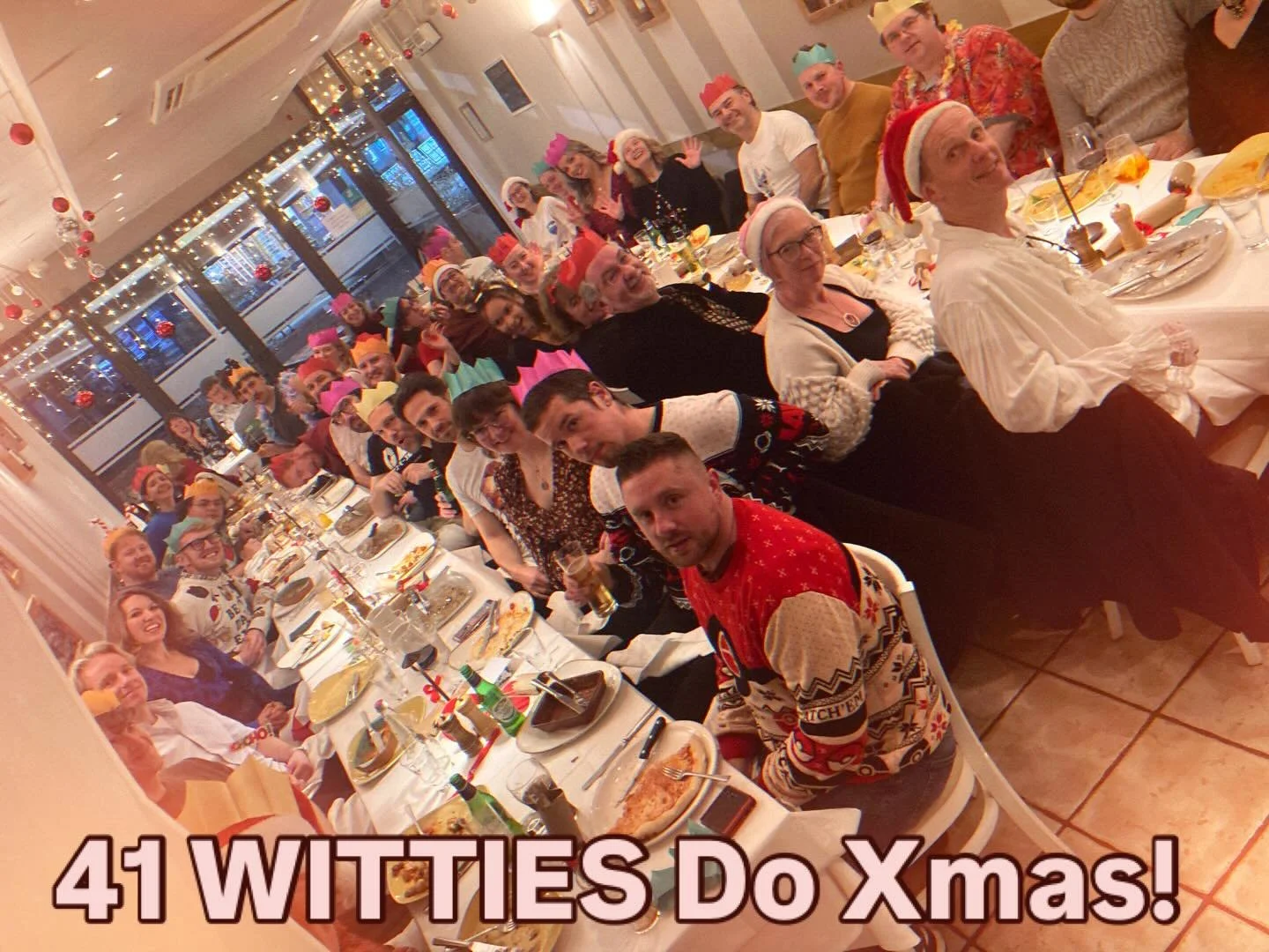 Thanks to everyone at WIT for a brilliant year. We celebrated in style - Italian food and a singalong in the pub! With love to everyone at Xmas. May your days be merry and bright. ❤️