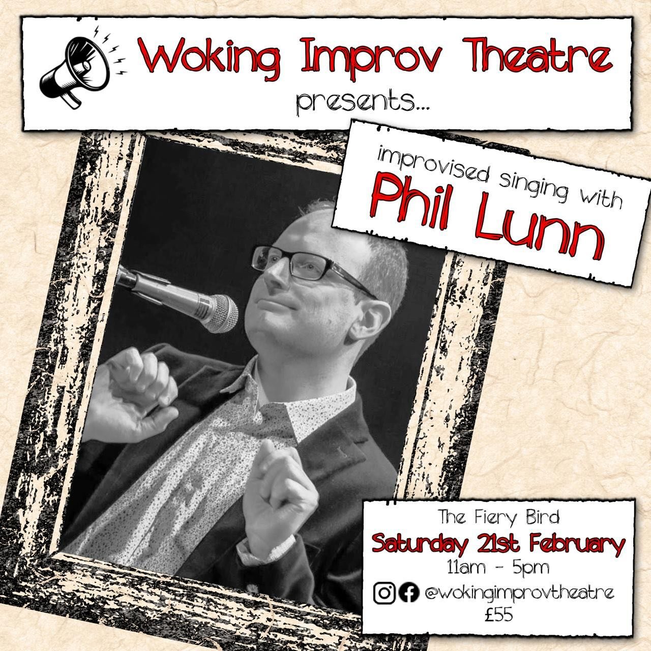 Tickets via Ticket Tailor link in Bio. Please note, whilst being an excellent singer is not required, you must be an experienced improviser (level 3+) and have a sense of rhythm, to ensure your scene partners can get the most out of the experience.