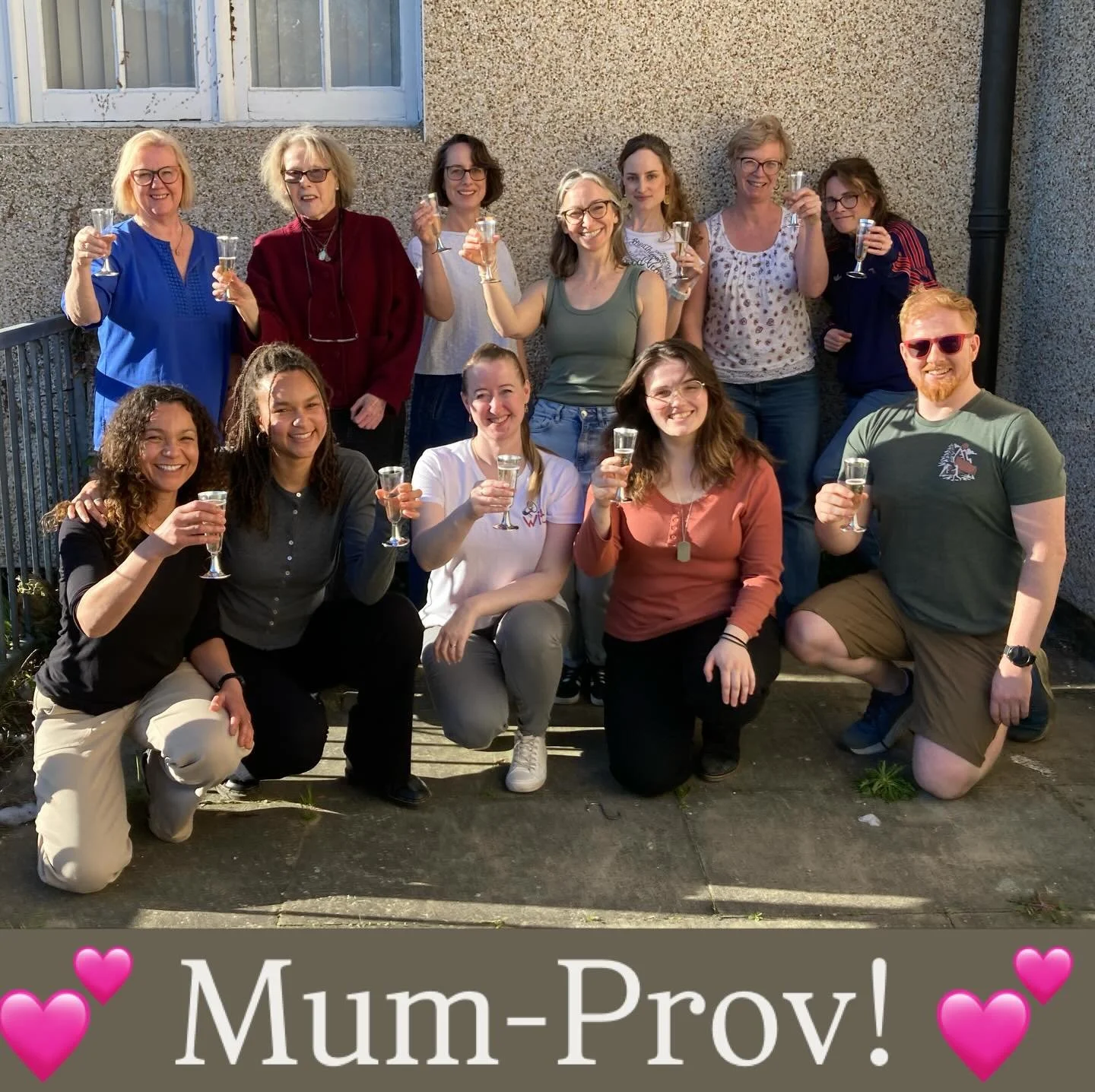 We had the most magical and special afternoon, bringing together WIT Improvisers and their gorgeous mamma-figures. Today was all about giving a little bit back to those who have championed and supported us all the way through our lives. There was fiz
