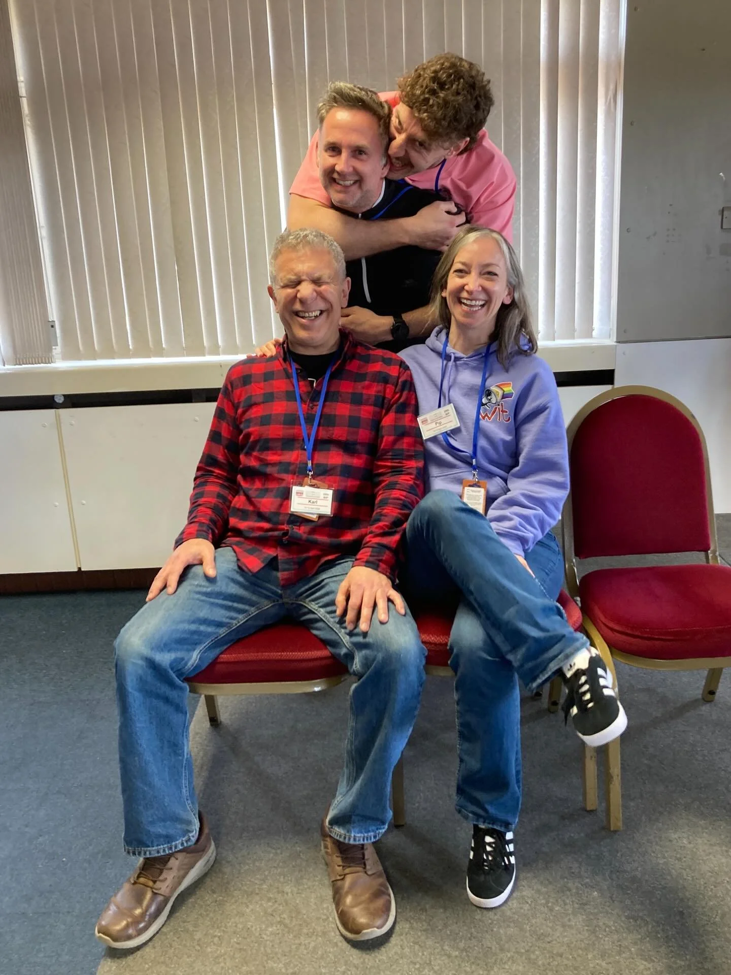 Having a jolly old time at the British Improv Project with WITTY pals