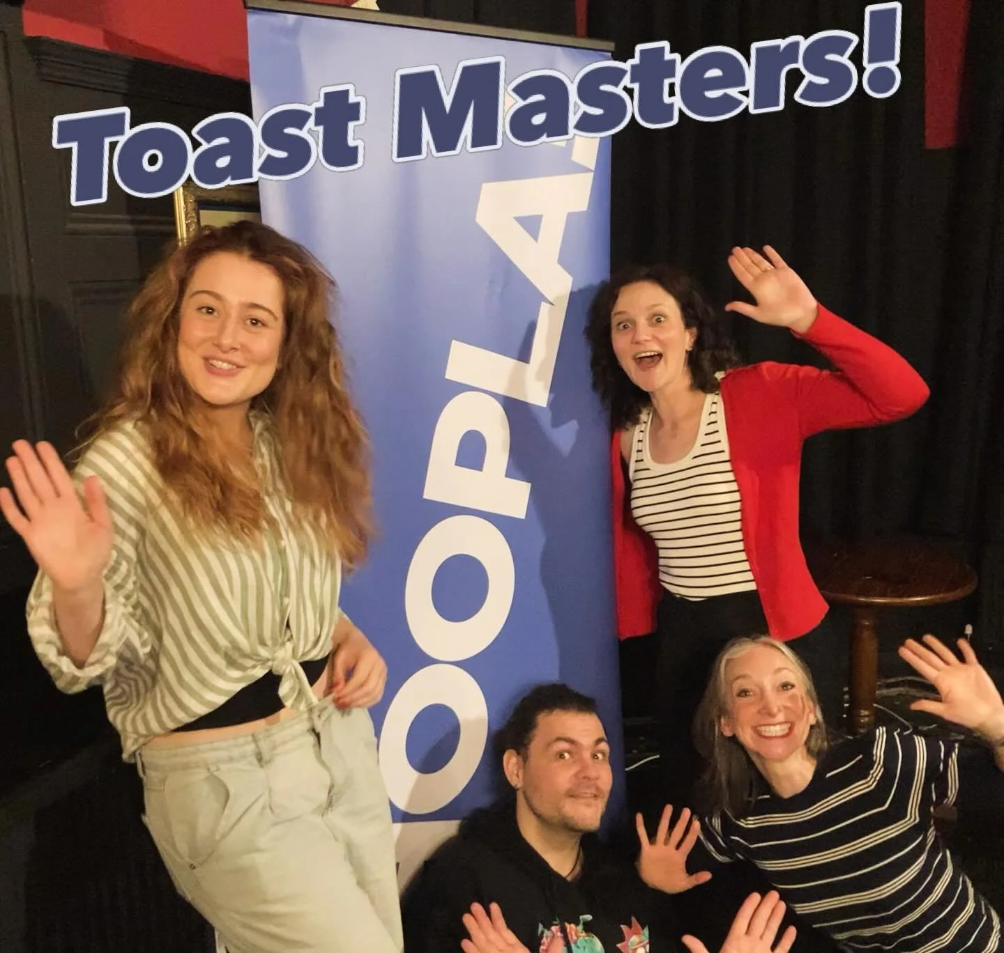 We had a gloriously fun time doing Toast Masters with the super @jesscarrivick and @kluane.saunders tonight.