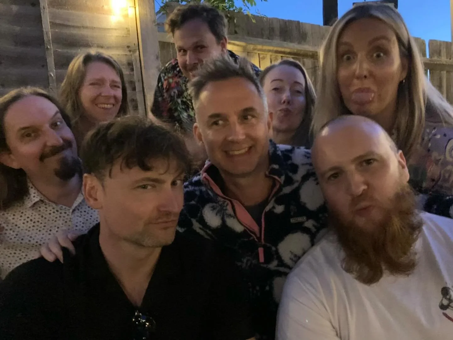 Our opening night of WIT at the Princess and some of the WITTIES enjoying the lovely balmy evening breeze in the beer garden @theprincesswoking_