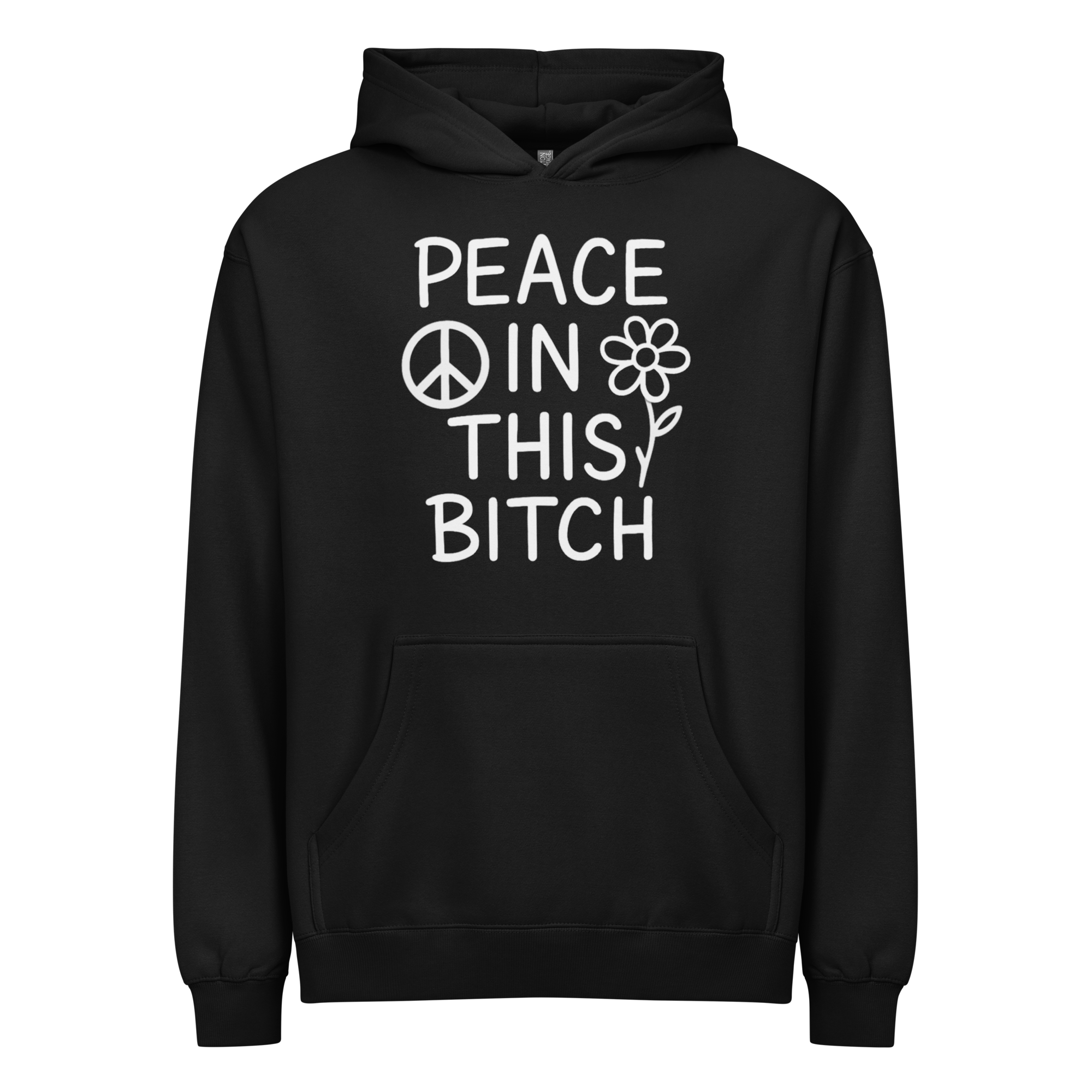 mens-box-hoodie-i-cotton-heritage-m2635-black-front-69384683eb350.png