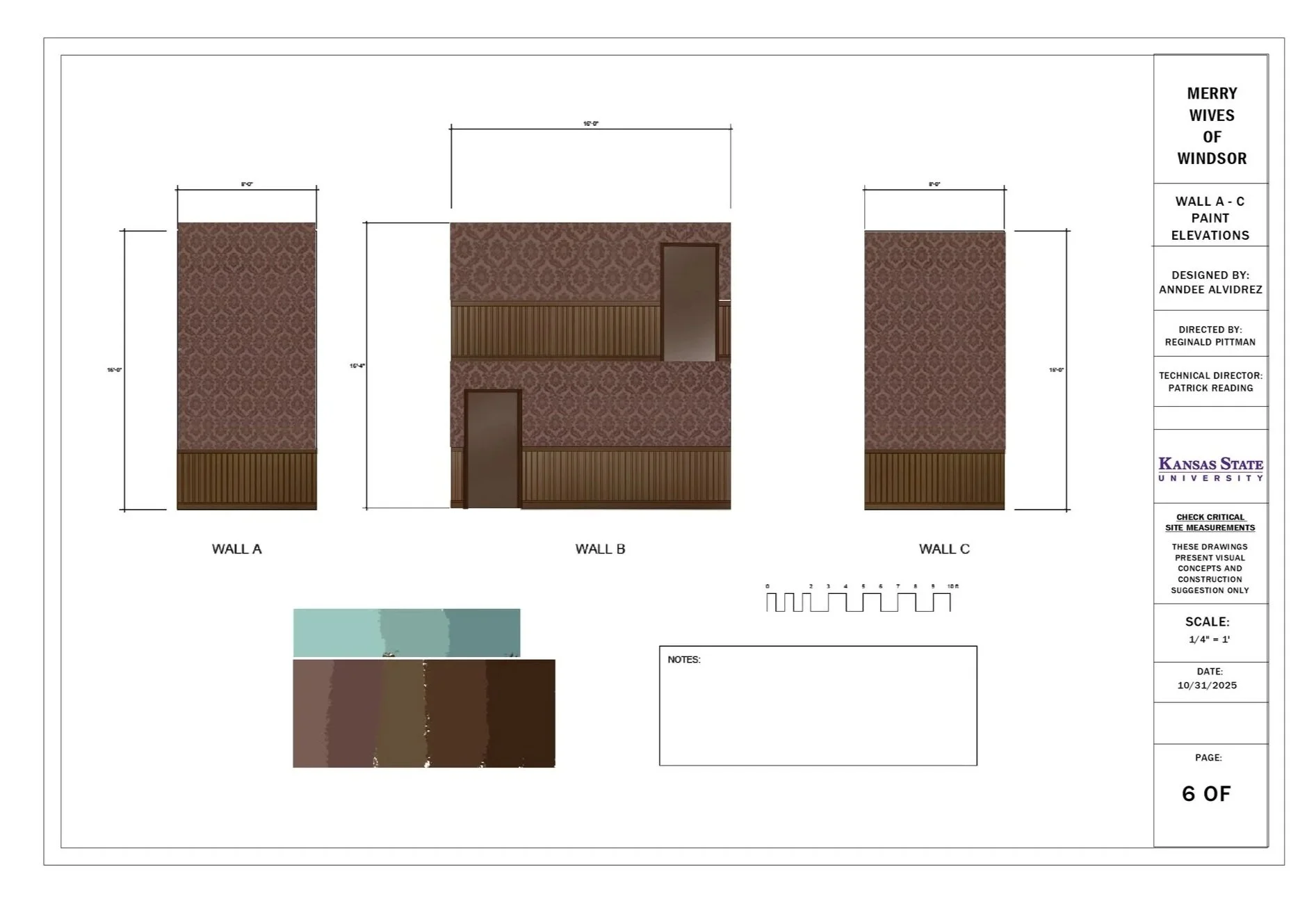 Merry Wives Wall Paint Elevation
