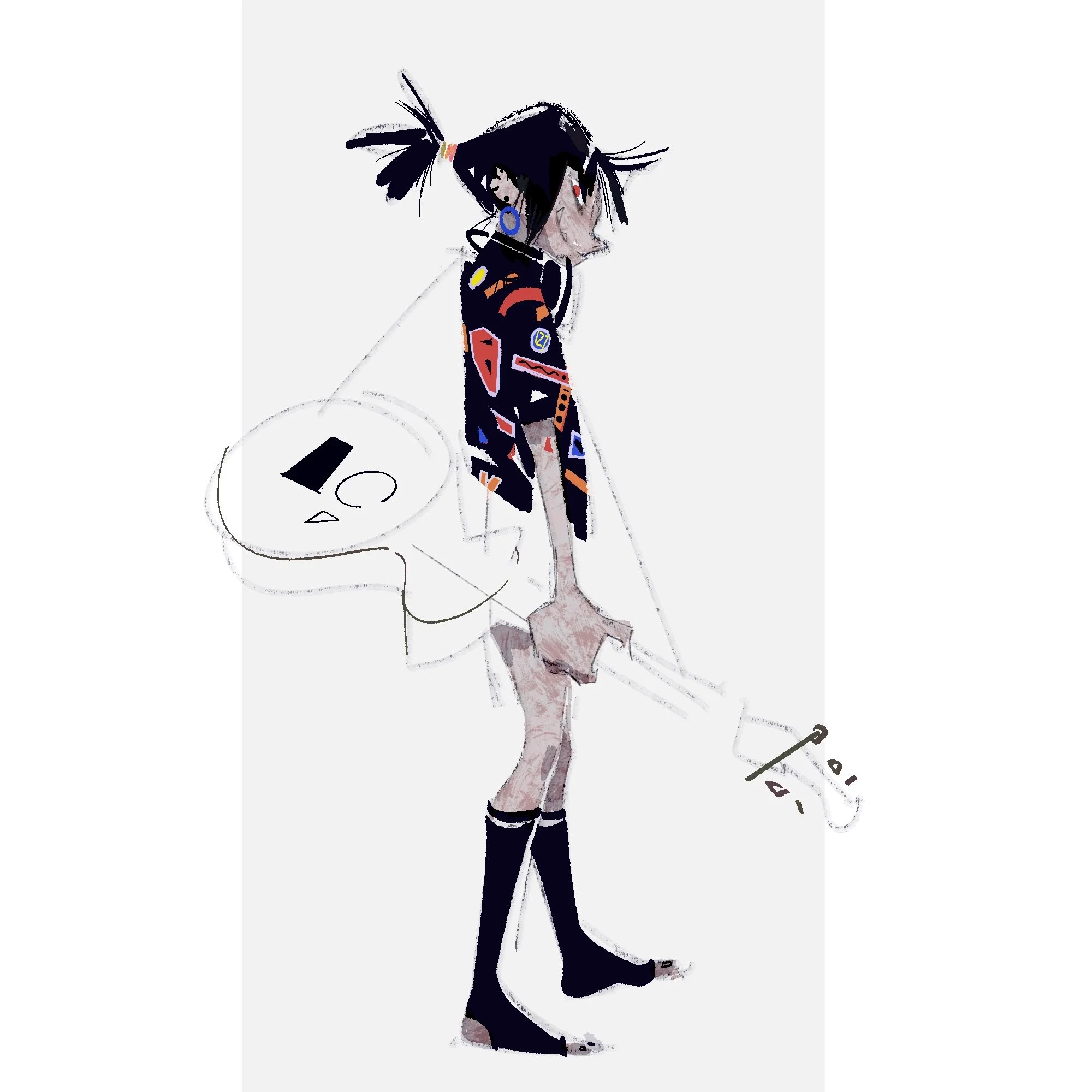 noodle gorilazz fanart