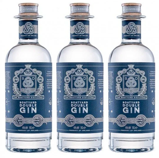 Boatyard Double Gin labels.