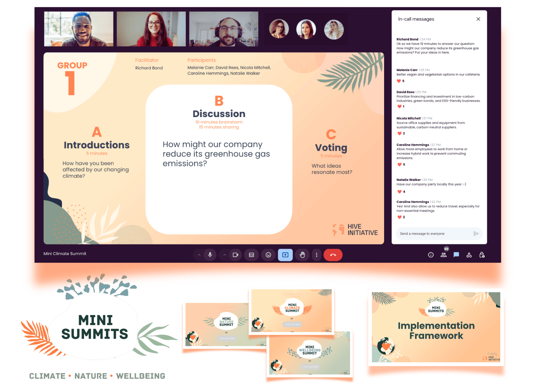 MINI SUMMITS PRODUCT DESIGN : Open-source workshop system for corporate sustainability //

Full design of the system, implementation framework, facilitator training, and certification programme. 