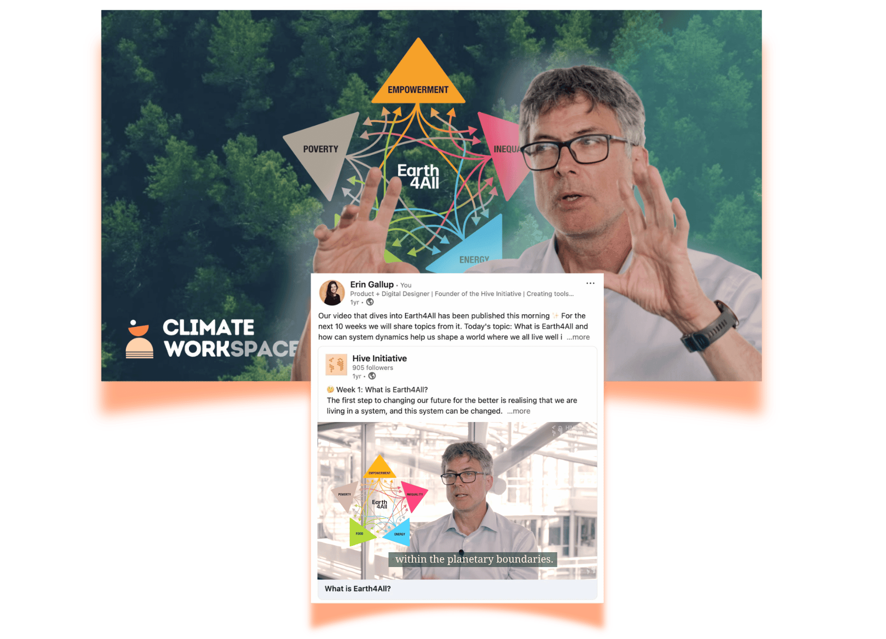 AWARENESS CAMPAIGN FOR EARTH4ALL :  What is Earth4All? //

Long form video and 10 social clips for Earth4All detailing its history and work. Voiceovers, motion graphics, and Linkedin distribution.