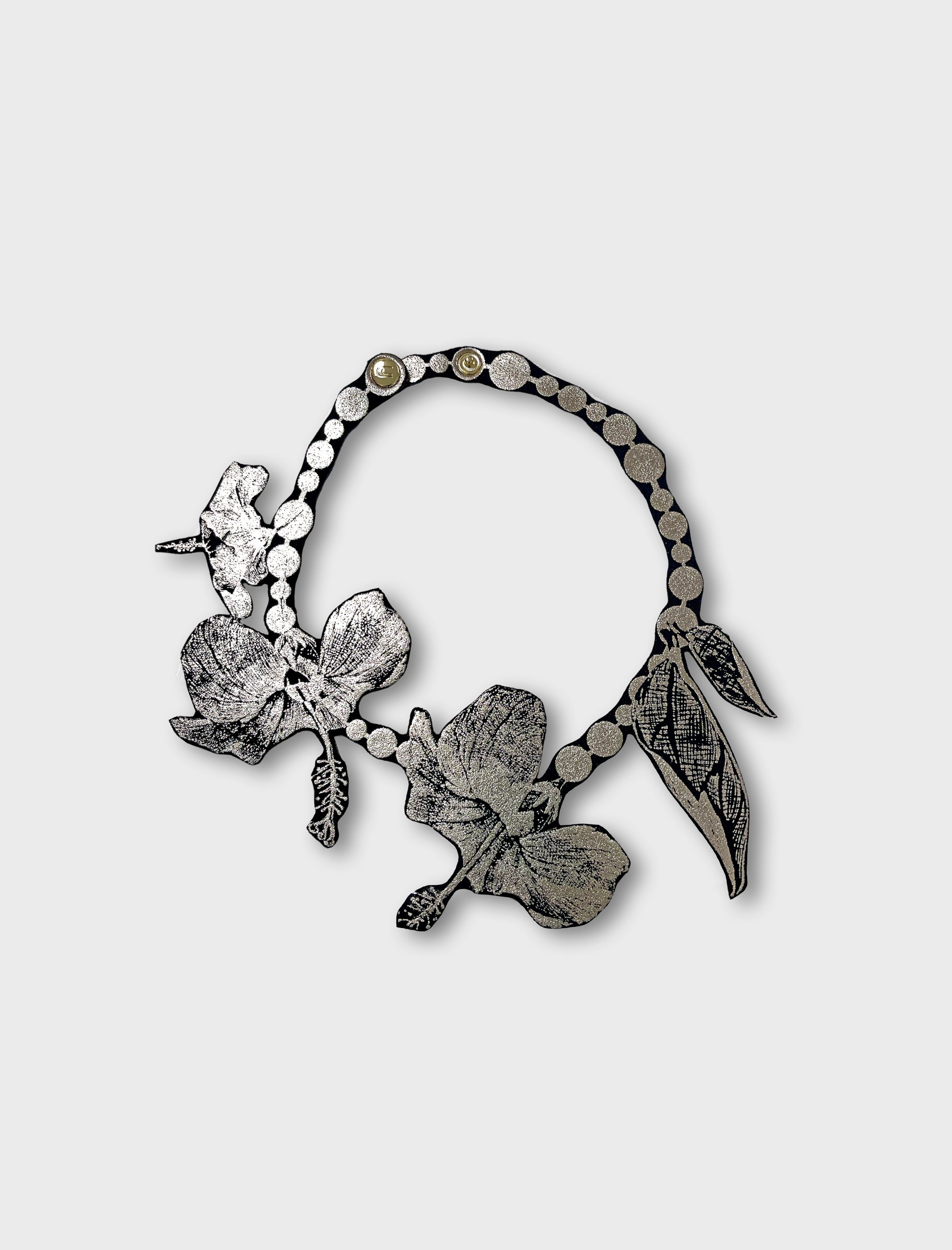 HIBISCUS CHOKER silver
