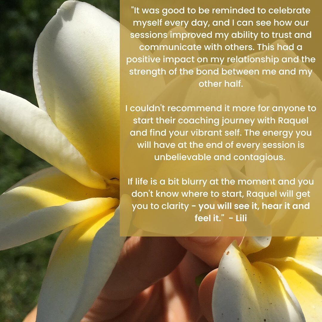 Thank you for your words Lili. 

You are a role-model of taking risks for the sake of your true self. And it's deeply moving to read the impact your coaching journey had on your life and relationships 💗

Read her full story here: https://www.vibrant
