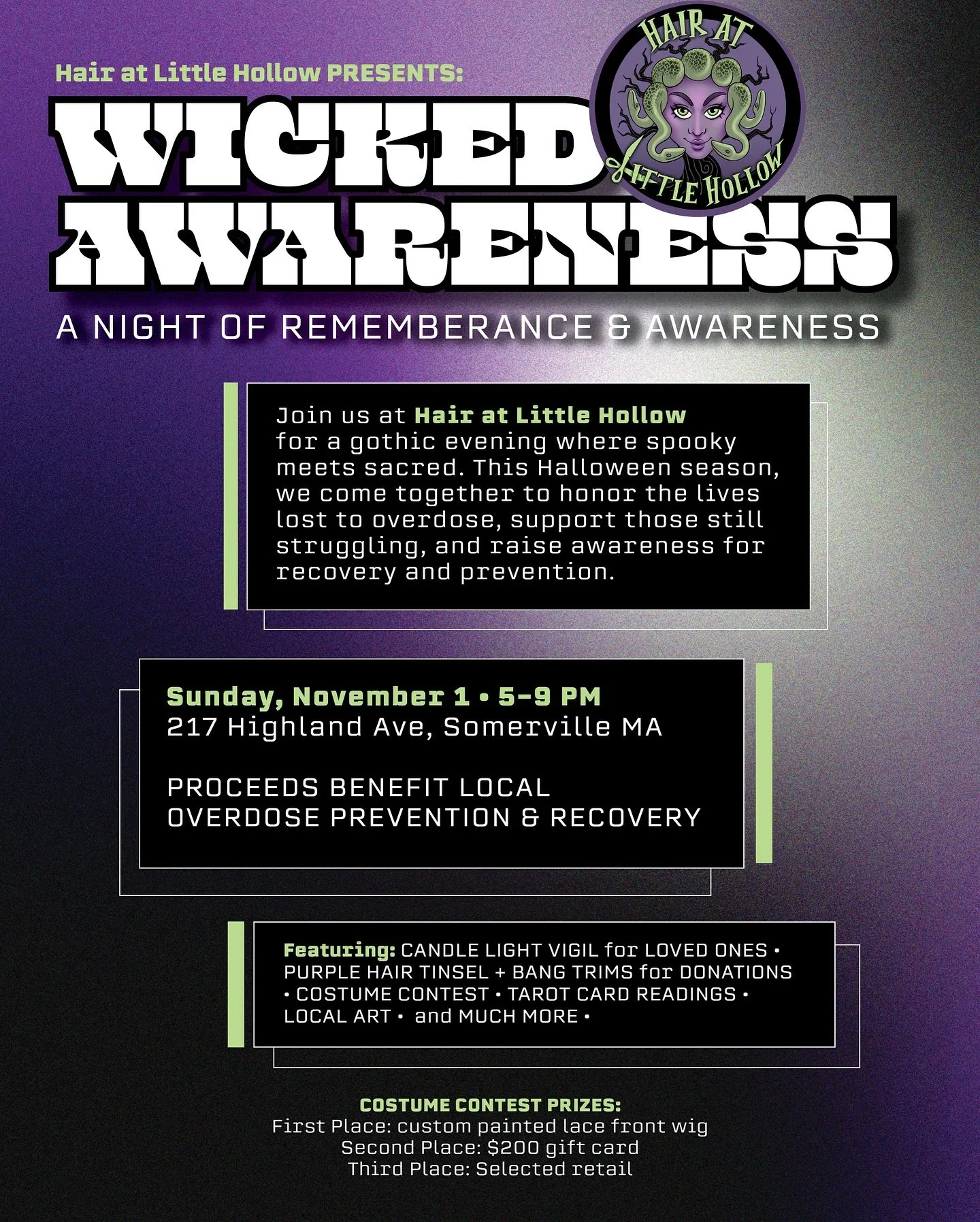 ᴀᴅᴅɪᴄᴛɪᴏɴ ᴛᴏᴜᴄʜᴇs ᴏᴜʀ ᴄʜᴀɪʀs, ᴏᴜʀ ғʀɪᴇɴᴅs, ᴏᴜʀ ғᴀᴍɪʟɪᴇs, ᴀɴᴅ ᴏᴜʀ ɴᴇɪɢʜʙᴏʀʜᴏᴏᴅ. ʟɪᴛᴛʟᴇ ʜᴏʟʟᴏᴡ ɪs ᴀ sᴀғᴇ, ᴄʀᴇᴀᴛɪᴠᴇ sᴘᴀᴄᴇ ᴡʜᴇʀᴇ ᴘᴇᴏᴘʟᴇ sʜᴏᴡ ᴜᴘ ᴀs ᴛʜᴇʏ ᴀʀᴇ &mdash; sᴏ ᴡᴇ&rsquo;ʀᴇ ʜᴏsᴛɪɴɢ ᴀɴ ᴇᴠᴇɴɪɴɢ ᴛᴏ ʜᴏɴᴏʀ ᴛʜᴏsᴇ ᴡᴇ&rsquo;ᴠᴇ ʟᴏsᴛ, sᴛᴀɴᴅ ᴡɪᴛʜ ᴘᴇᴏᴘʟᴇ sᴛɪʟʟ