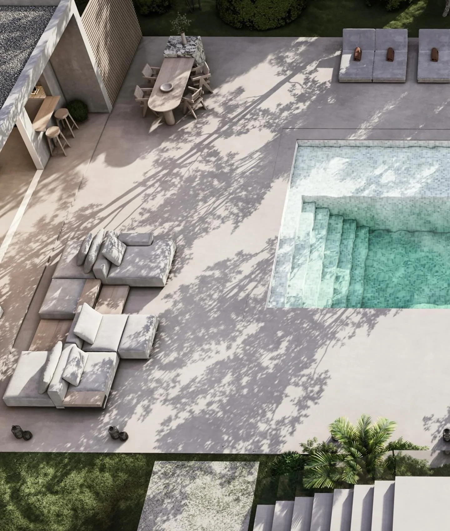 Diving into pure minimalism with our latest project in Zgharta, Lebanon.
Concrete elegance meets serene waters in this pool house oasis. #MinimalistDesign  #ConcreteAndWater #kamarchitects