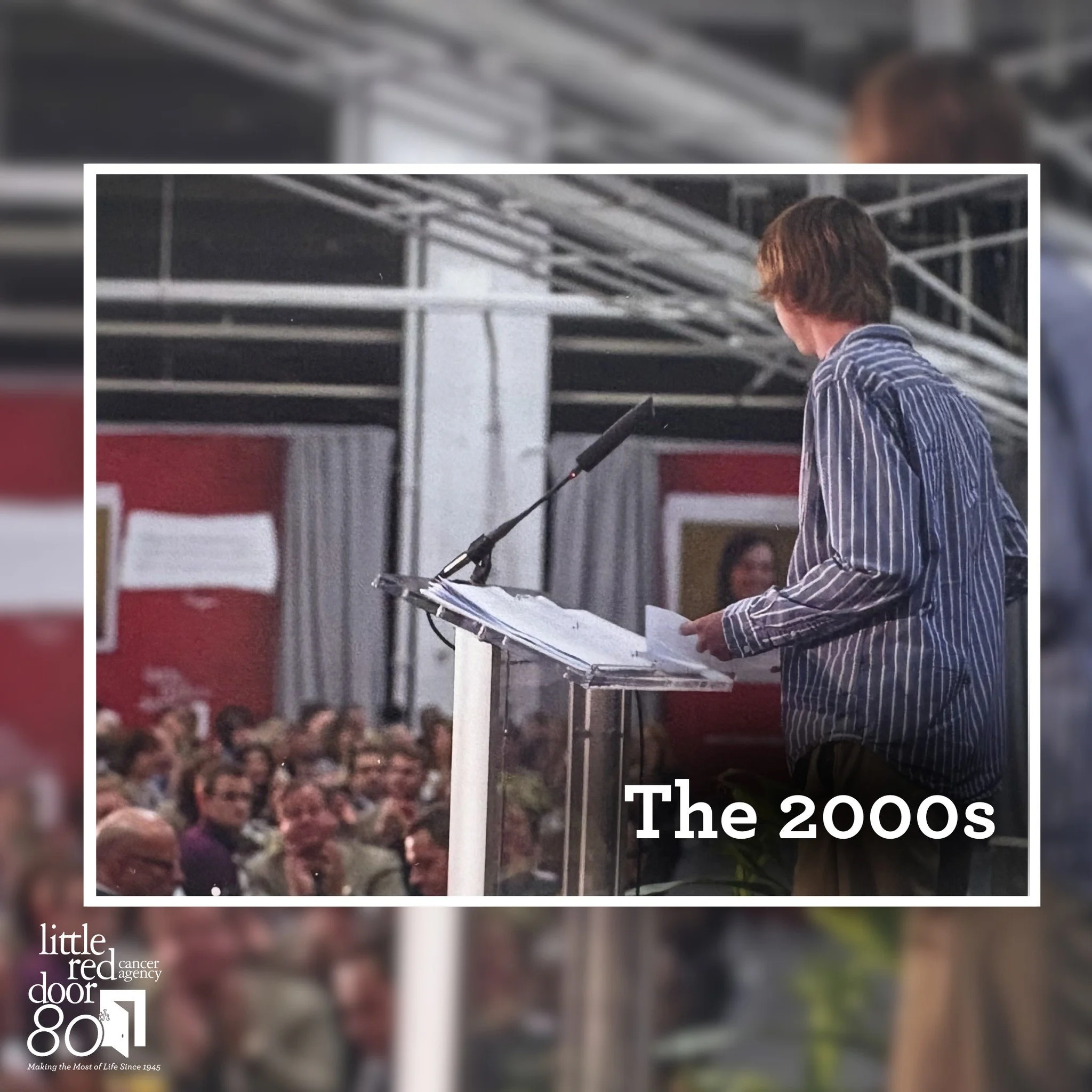#FlashbackFriday Little Red Door is celebrating 80 years of making the most of life and the least of cancer. This month, let's take a look at what we were doing in the 2000s!

Little Red Door's Annual Face of Hope Breakfast was established, and fundr