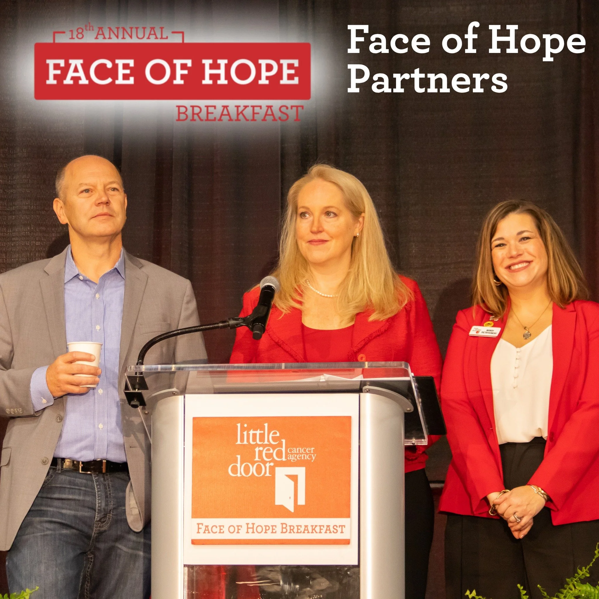 Little Red Door has partnered with many great organizations and companies this year for the 18th Annual Face of Hope Breakfast. Thank you to all our partners for making the most of life and the least of cancer with us! Swipe through to take a look at