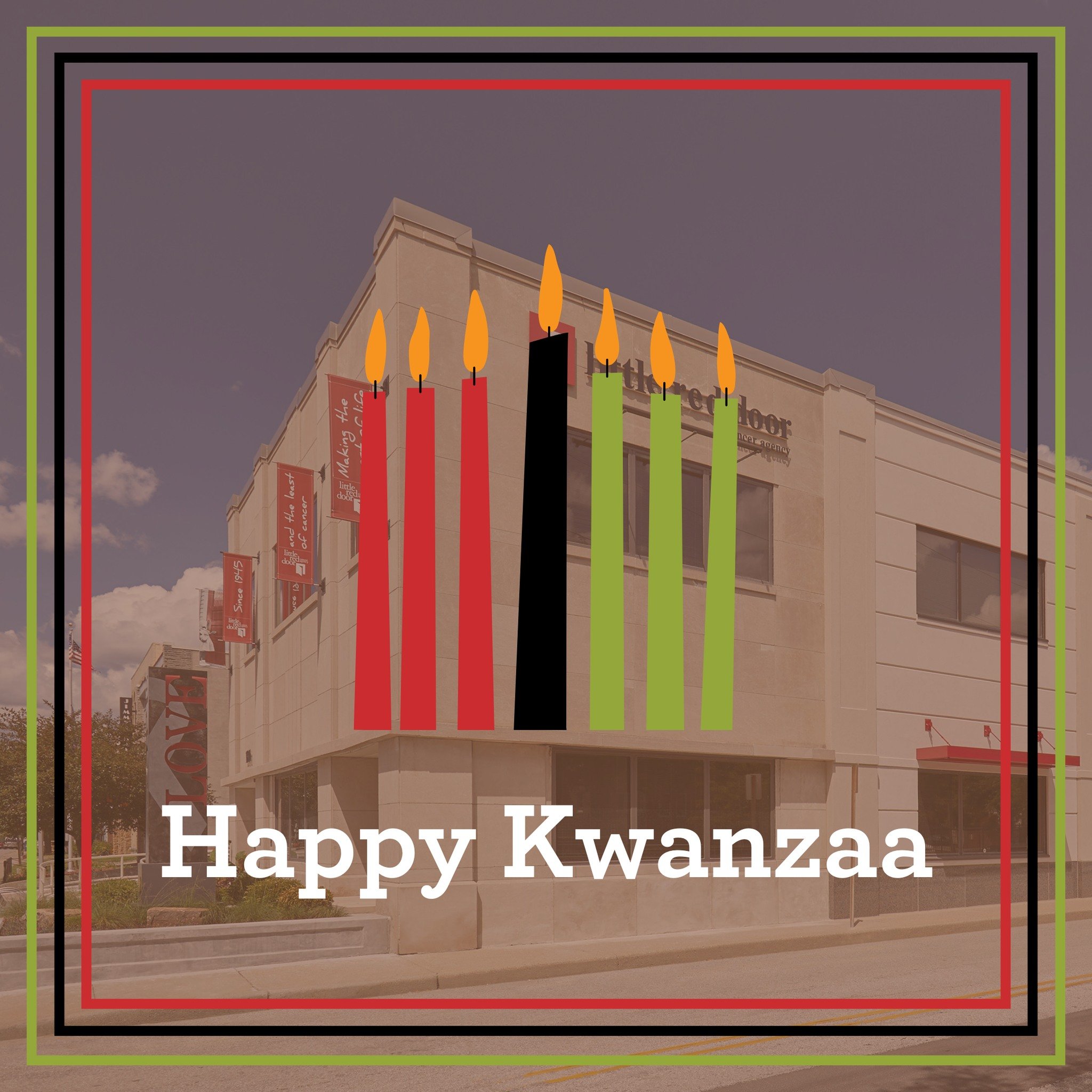 Happy Kwanzaa from all of us here at Little Red Door!

We wish a bright, warm, and joyful Kwanzaa to all who celebrate!