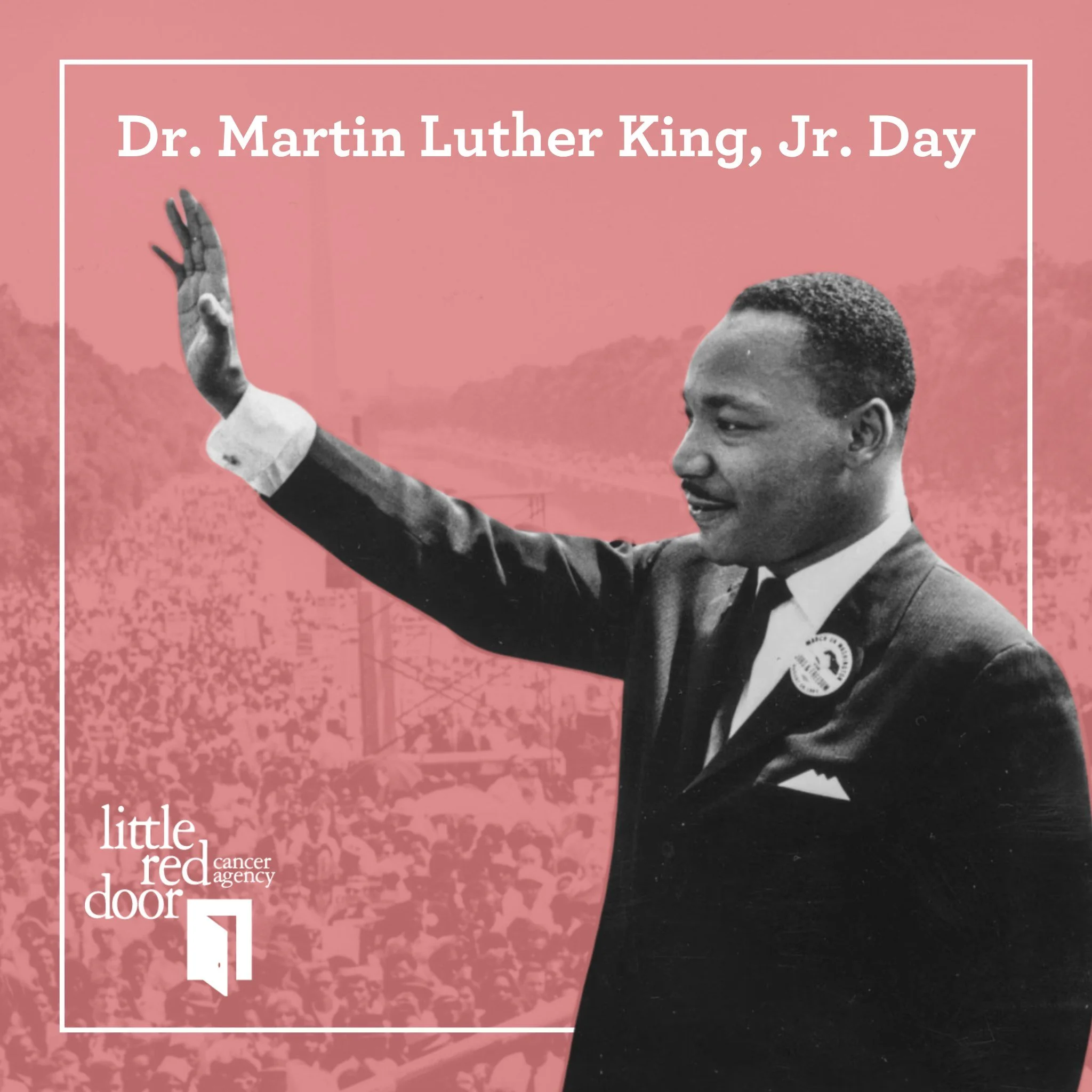 Happy Dr. Martin Luther King, Jr. Day! We honor and celebrate the life and legacy of Dr. Martin Luther King, Jr., as well as his triumphs during the civil rights movement. 

To support critical client services to cancer patients in our community such