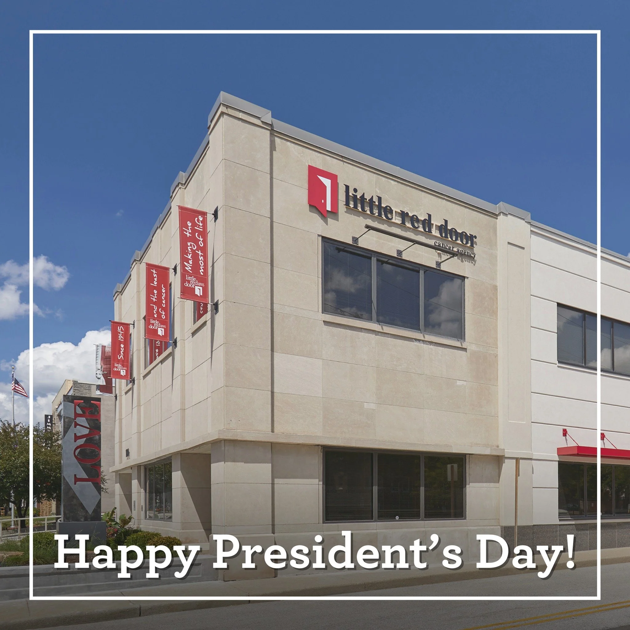 Happy President's Day from all of us here at Little Red Door!

Our offices will remain open today during normal business hours, make sure to stop by! 

Have a great day!