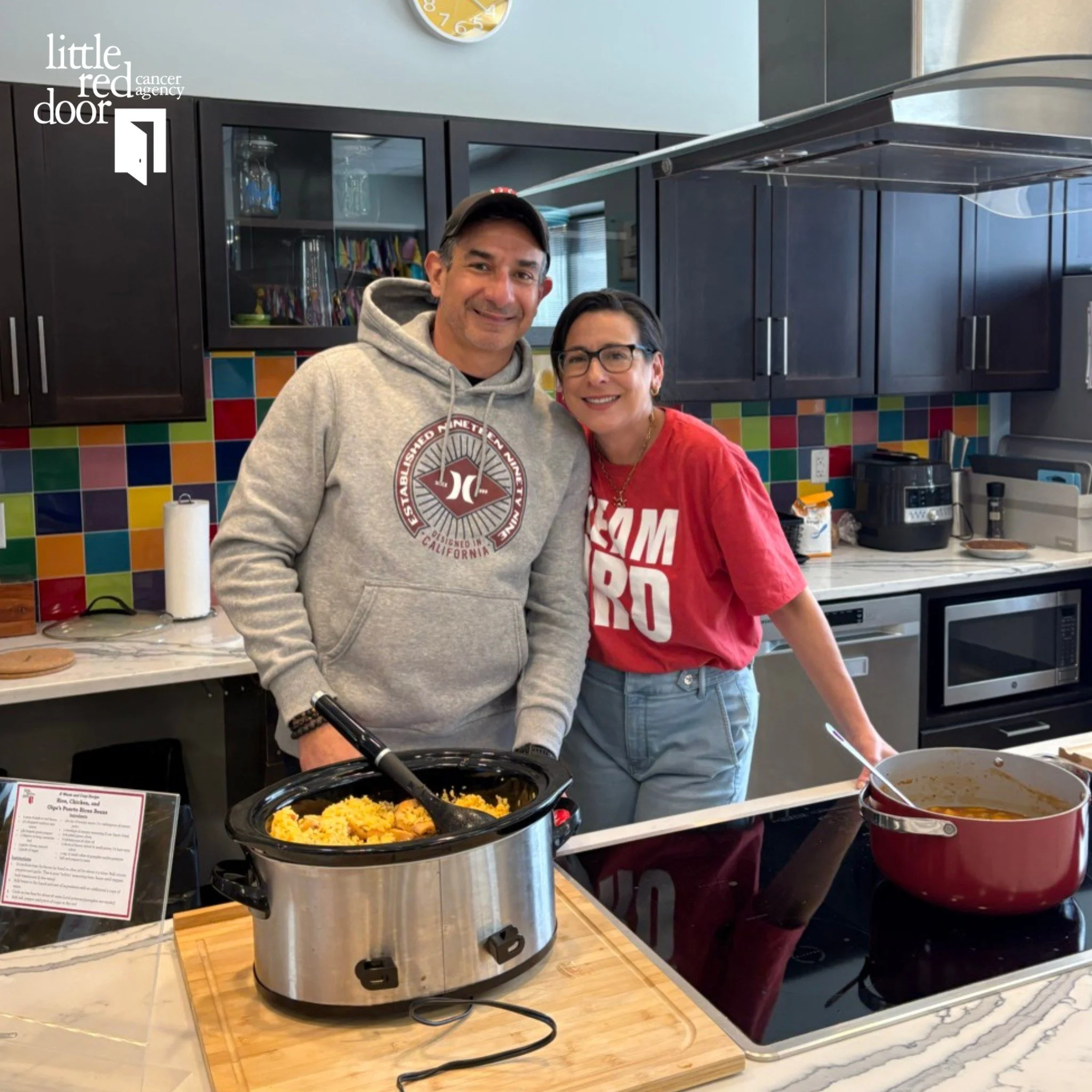 Volunteer spotlight!

Board member, Giovanni and his wife Olga, made a delicious meal for our Eat Well, Live Well program! Clients enjoyed their famous Rice, Chicken and Olga's Puerto Rican Beans. Eat Well, Live Well is a  healthy cooking demonstrati