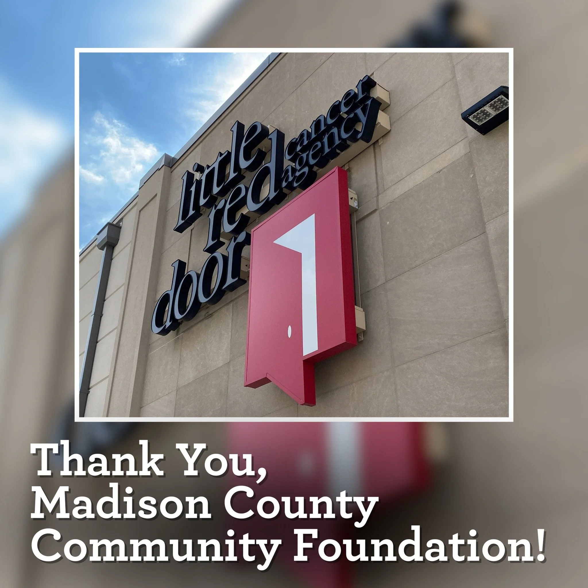 Thank you Madison County Community Foundation for your continued support this past year!

The $7,500 grant from the Madison County Community Foundation helped support our transportation and nutrition programs. Through this grant, we are able to provi