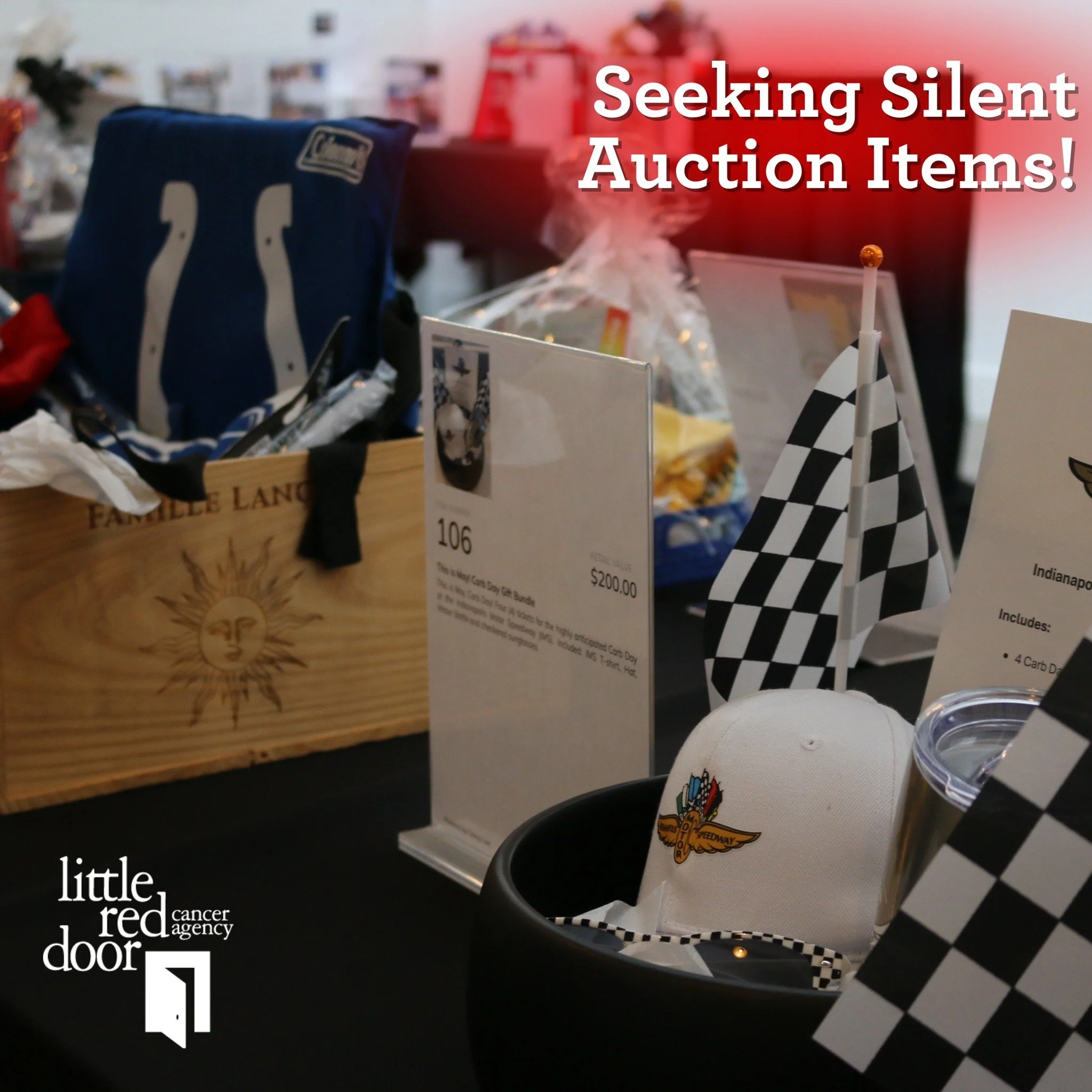 We are seeking items to join our silent auction at this year's Evening of Hope! The silent auction at Evening of Hope showcases some of Indy's best gifts, experiences, treats, travel and more! 

Items like handmade artwork, membership packages, gift 
