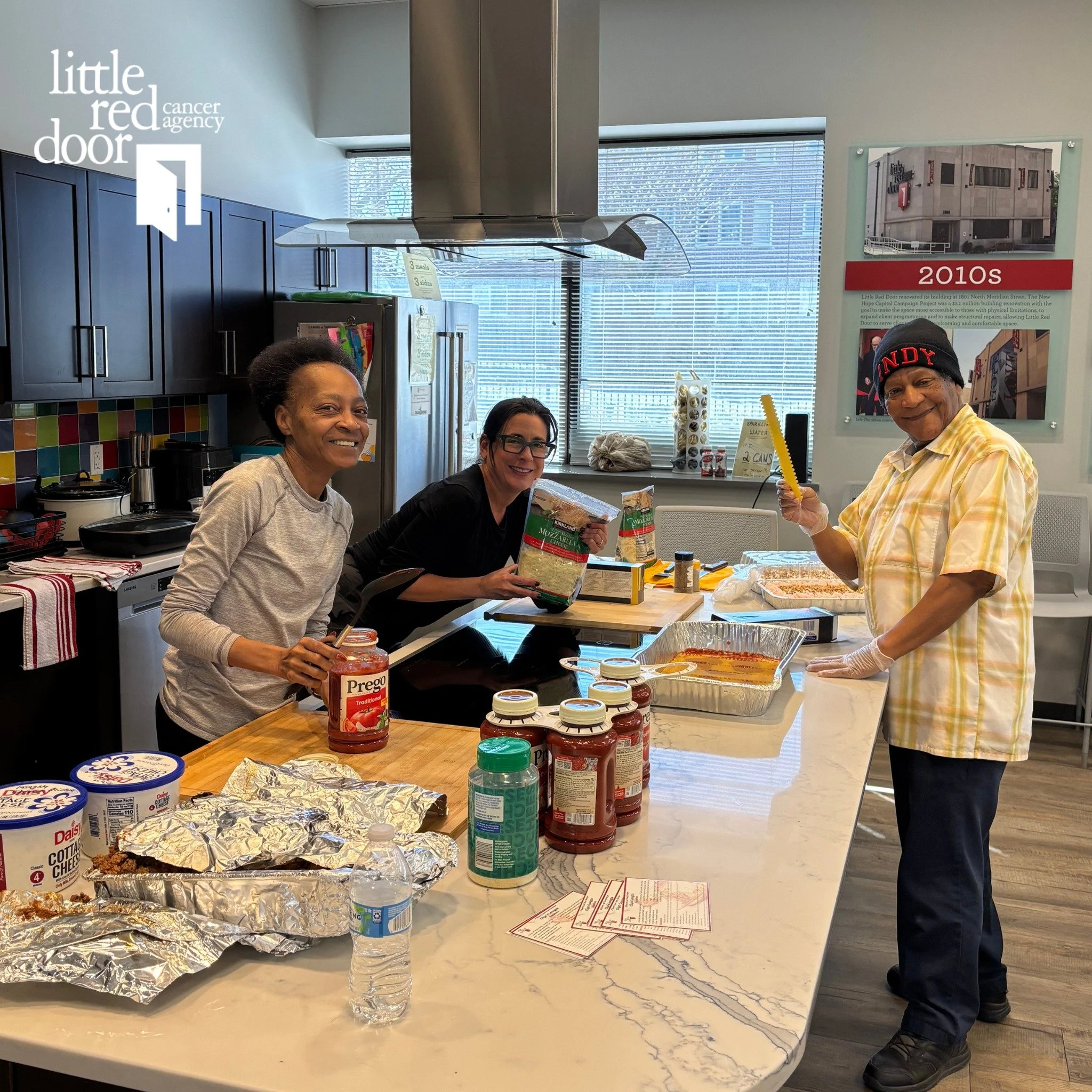Great food and great company make life a little sweeter! 

Yesterday, Olga was back in the kitchen for Eat Well, Live Well. She cooked a delicious lasagna with help from clients. 

Eat Well, Live Well is a healthy cooking demonstration, designed for 