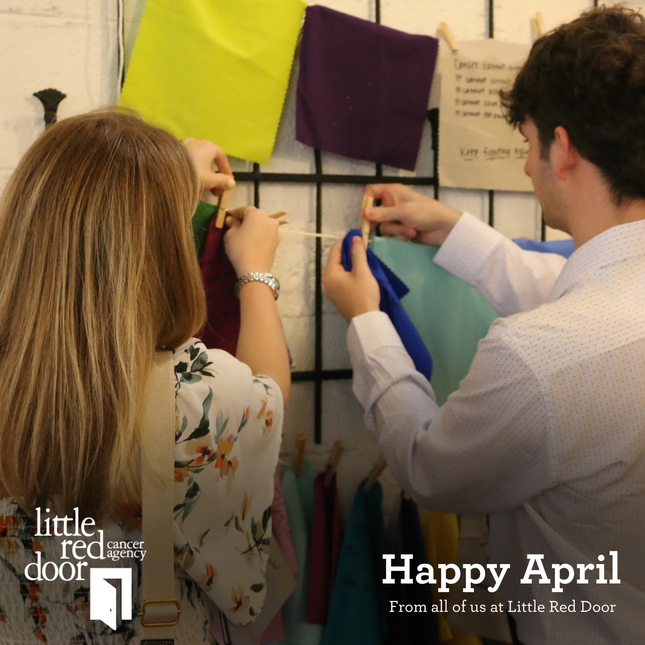Happy April from all of us here at Little Red Door!

We have a fun month of exciting things planned, like Healthy Steps, Oncology Massage, Garden Club, and more.

Visit our full calendar to see all of the fun things going on at www.littlereddoor.org/