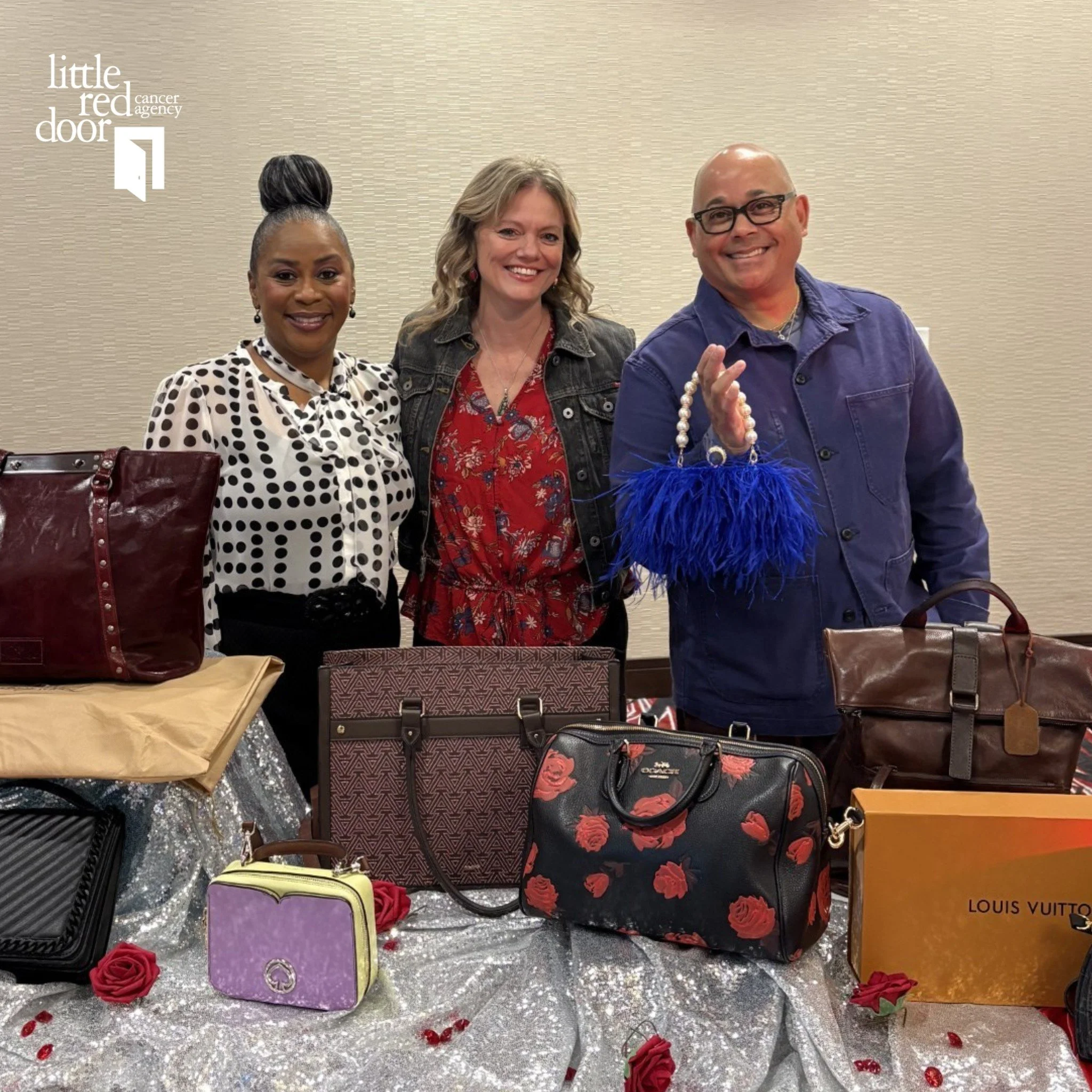Yesterday,  Little Red Door's Development Officer and Volunteer Manager, Robyn, was on FOX59 with Sherman Burdette for &ldquo;Where&rsquo;s Sherman.&rdquo;
 
Robyn was invited to speak with Sherman and Michelle from Purses With Purpose!

Purses with 