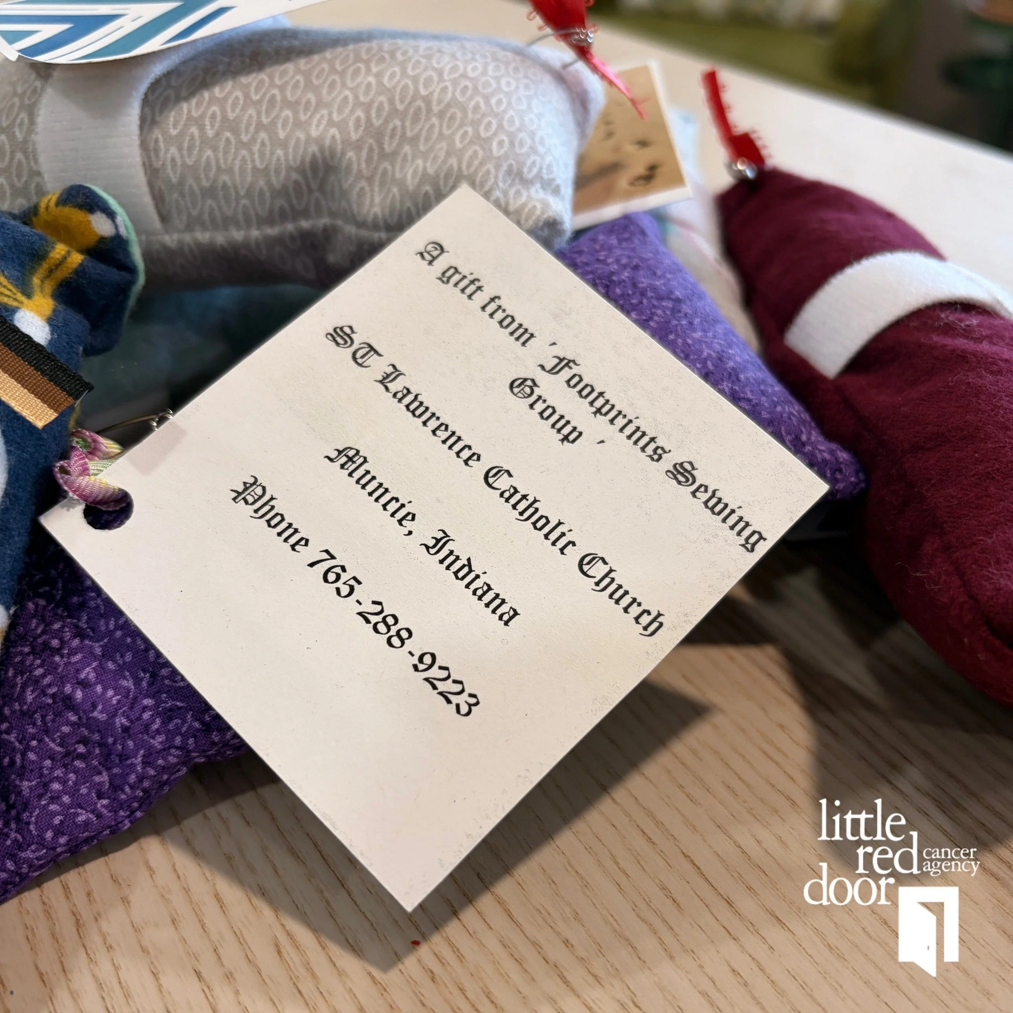 Volunteer spotlight! 🌟

A group from St. Lawrence Church in Muncie have been making handmade port pillows for our clients &mdash; small items that make a big difference in comfort during cancer treatment. These port pillows help ease discomfort from