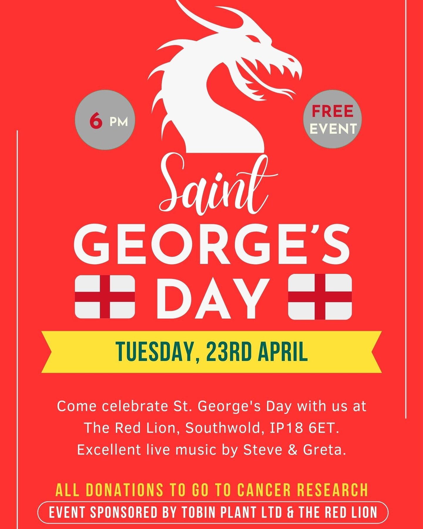 Tomorrow at @theredlionsouthwold! 🐉🗡️