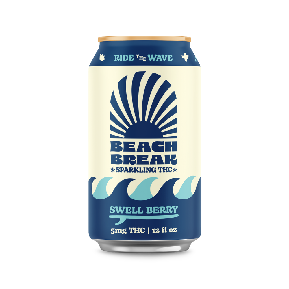 Beach Break THC Seltzer 4-pack - Swell Berry — Third Coast Blends