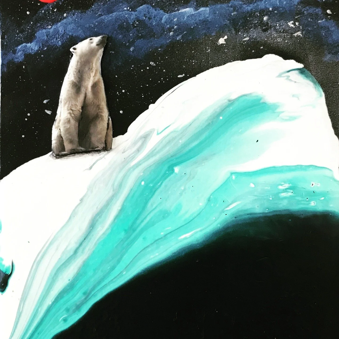 Polaire 'Guarda' ( Je regarde) fini &eacute;poxy 8x12 
Salut tout le monde! voici un petit cadeau pour P&acirc;ques ! tous ceux qui aimerai le poss&eacute;der juste a m &eacute;crire moi ! et vendredi le 18 avril je le ferai tirer !
Encore merci de m