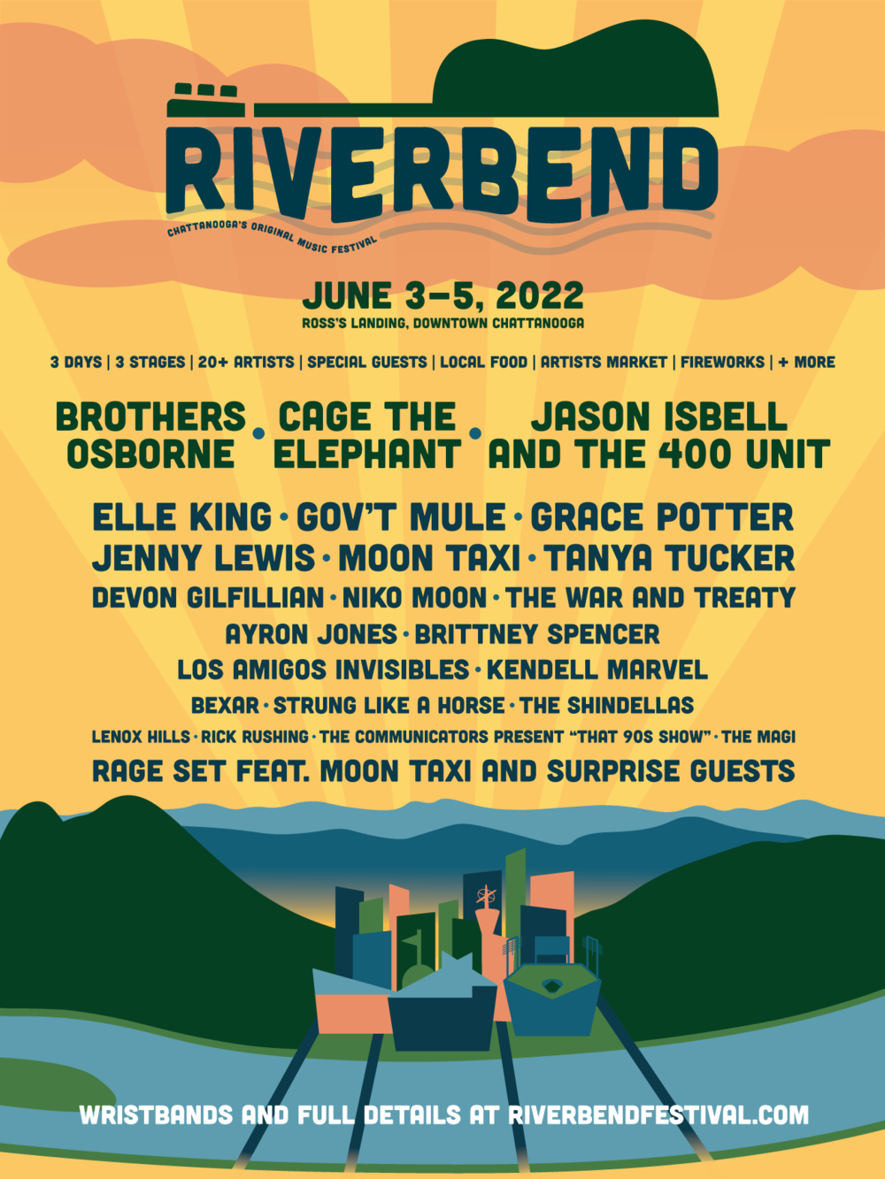2022 Riverbend Festival Lineup