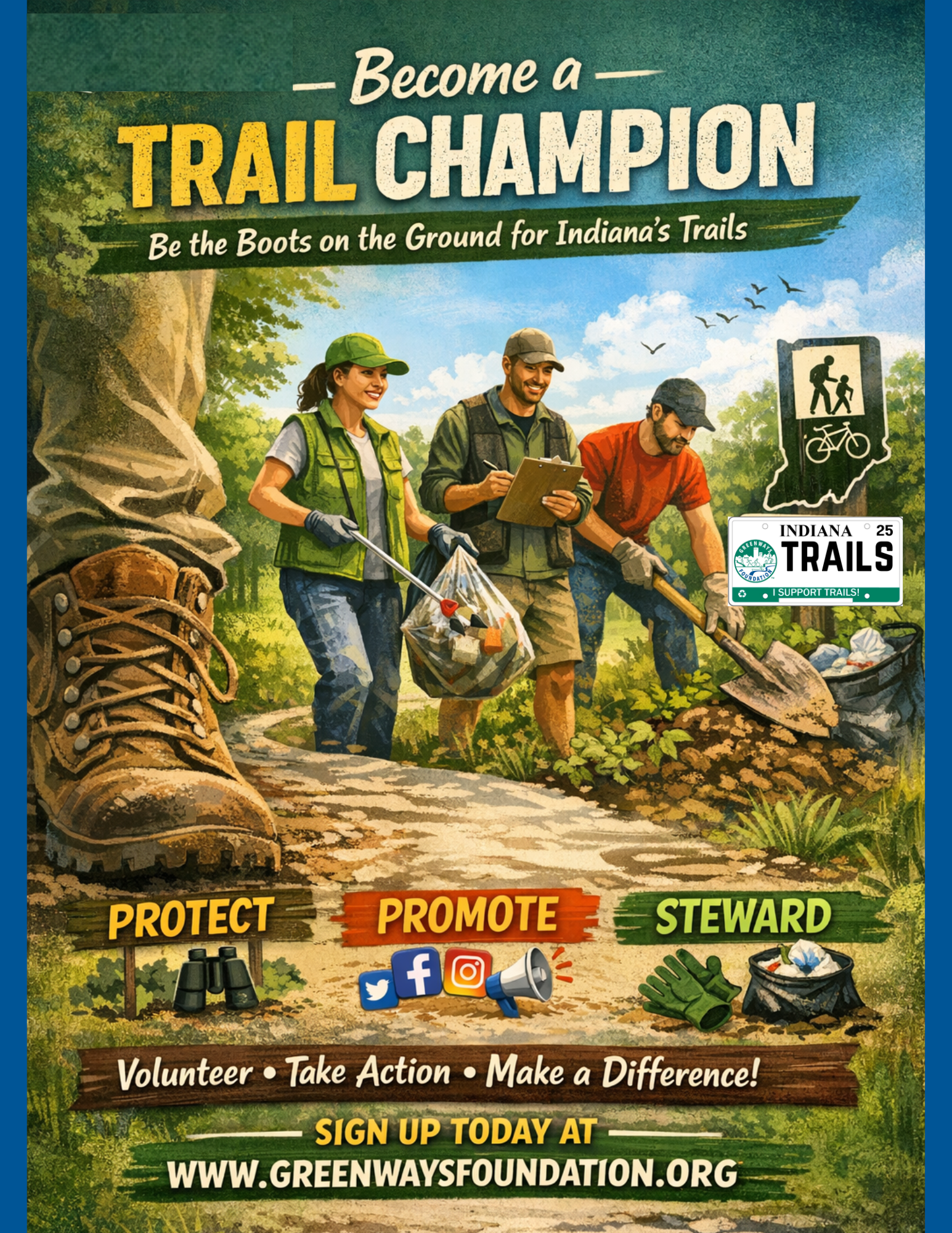 Become a Trail Champion: Be the Boots on the Ground for Indiana’s Trails