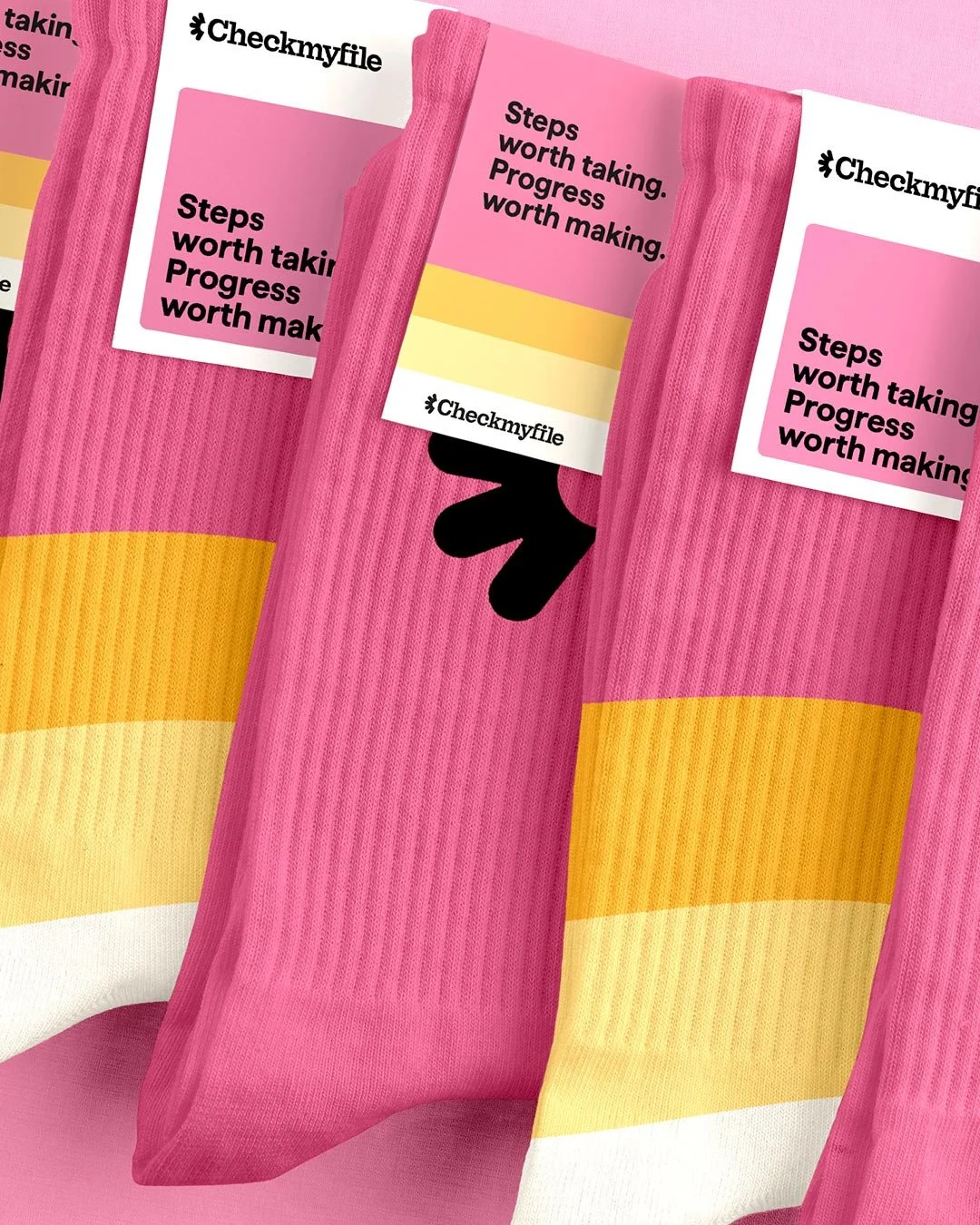 Over the past 18 months, I&rsquo;ve worked with Checkmyfile to bring their bright, affirming brand identity (created by Ragged Edge) to life. From illustrated achievement coins and custom merch to playful icons and digital campaigns, everything is de