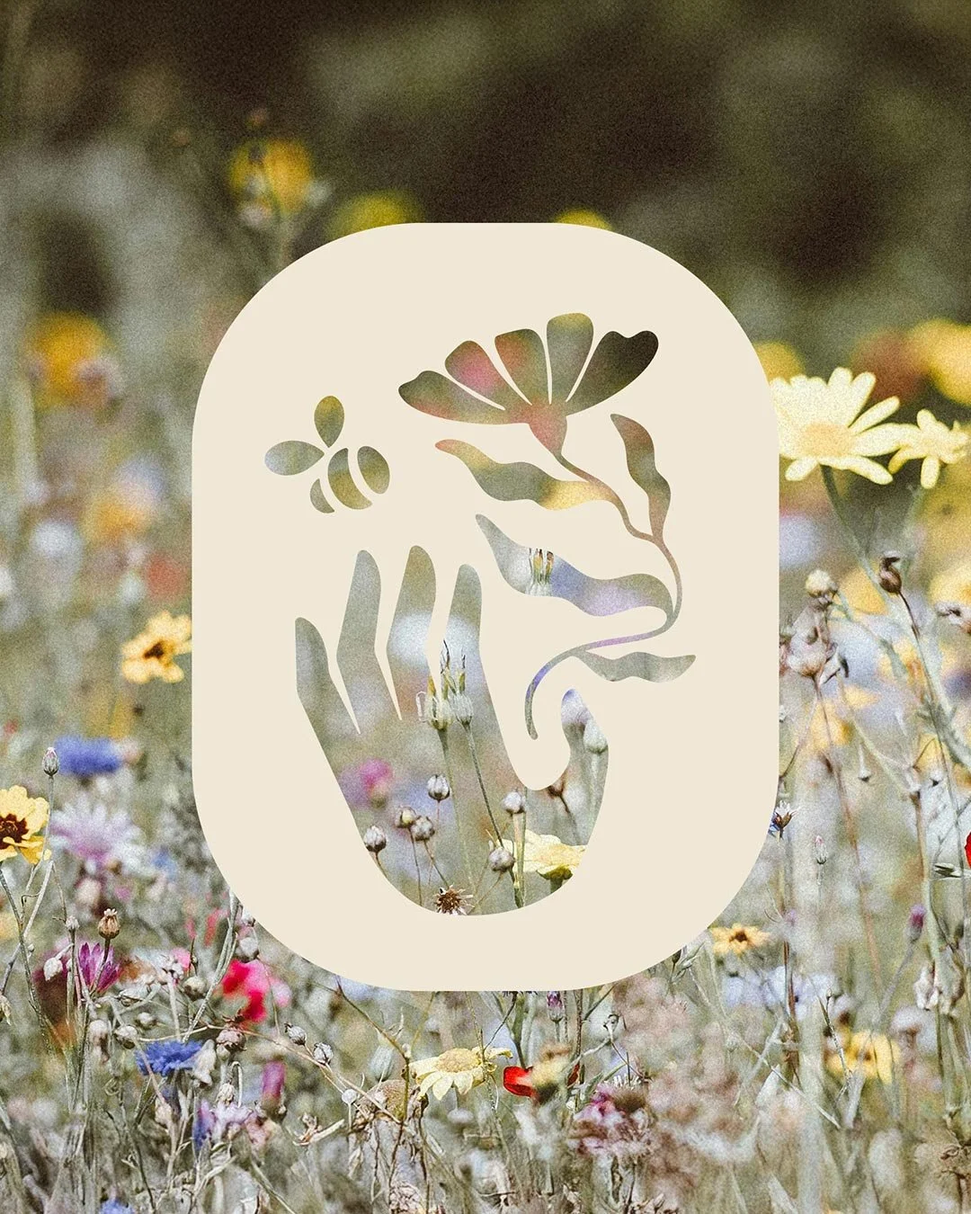 Bright and Beautiful 🌼 A Yorkshire brand crafting natural candles, wax melts, diffusers and beauty products designed to soothe the soul. Inspired by wildflower meadows, the identity combines a hand, flower and bee icon with flexible design elements 