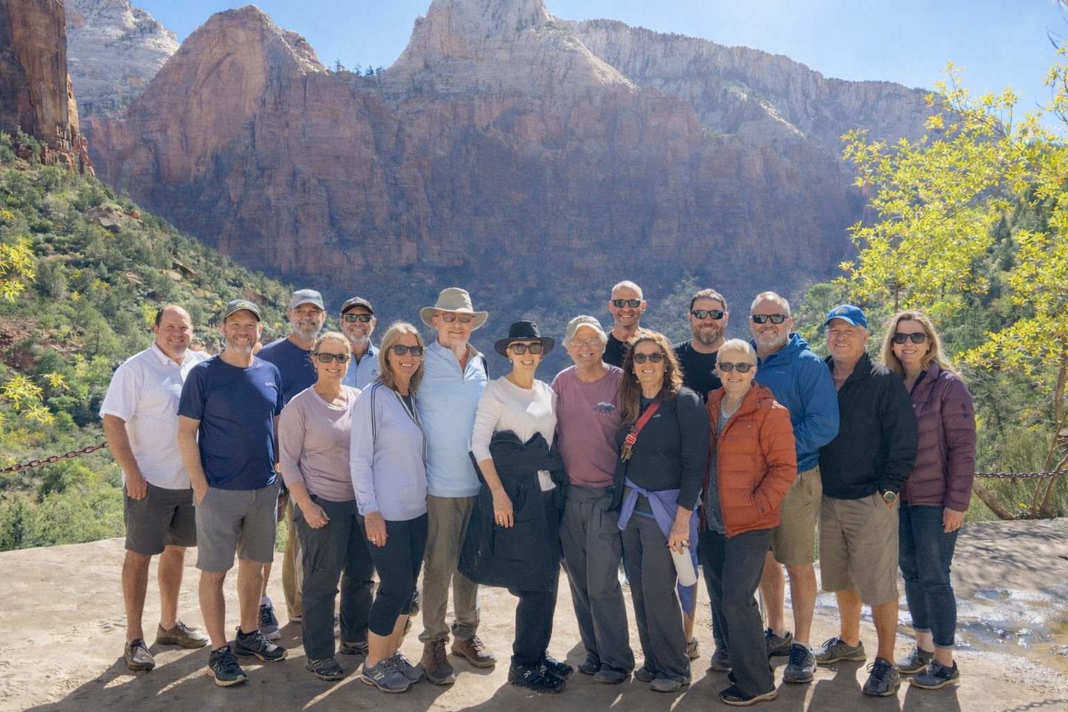 Large groups in Zion National Park