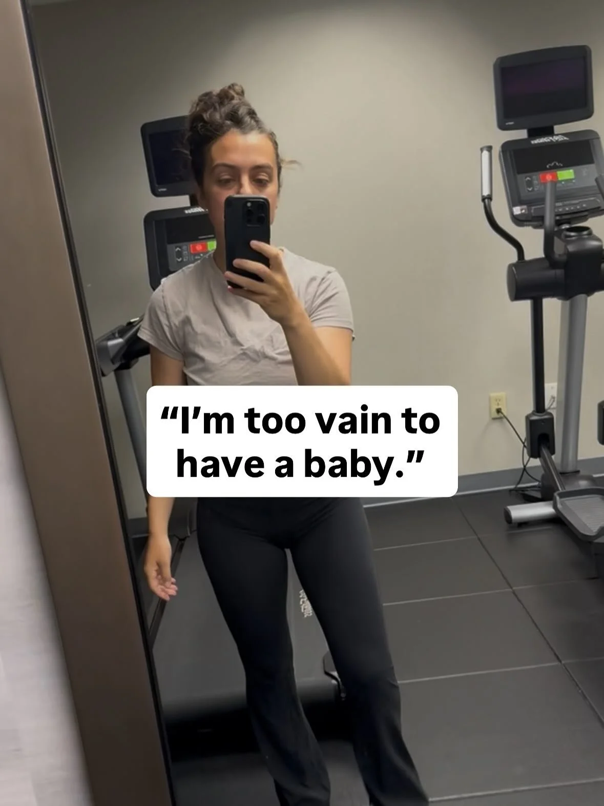 Nothing wrong with being a bit vain. Just don&rsquo;t pretend that&rsquo;s the real reason you&rsquo;re scared to be a mum 🖤