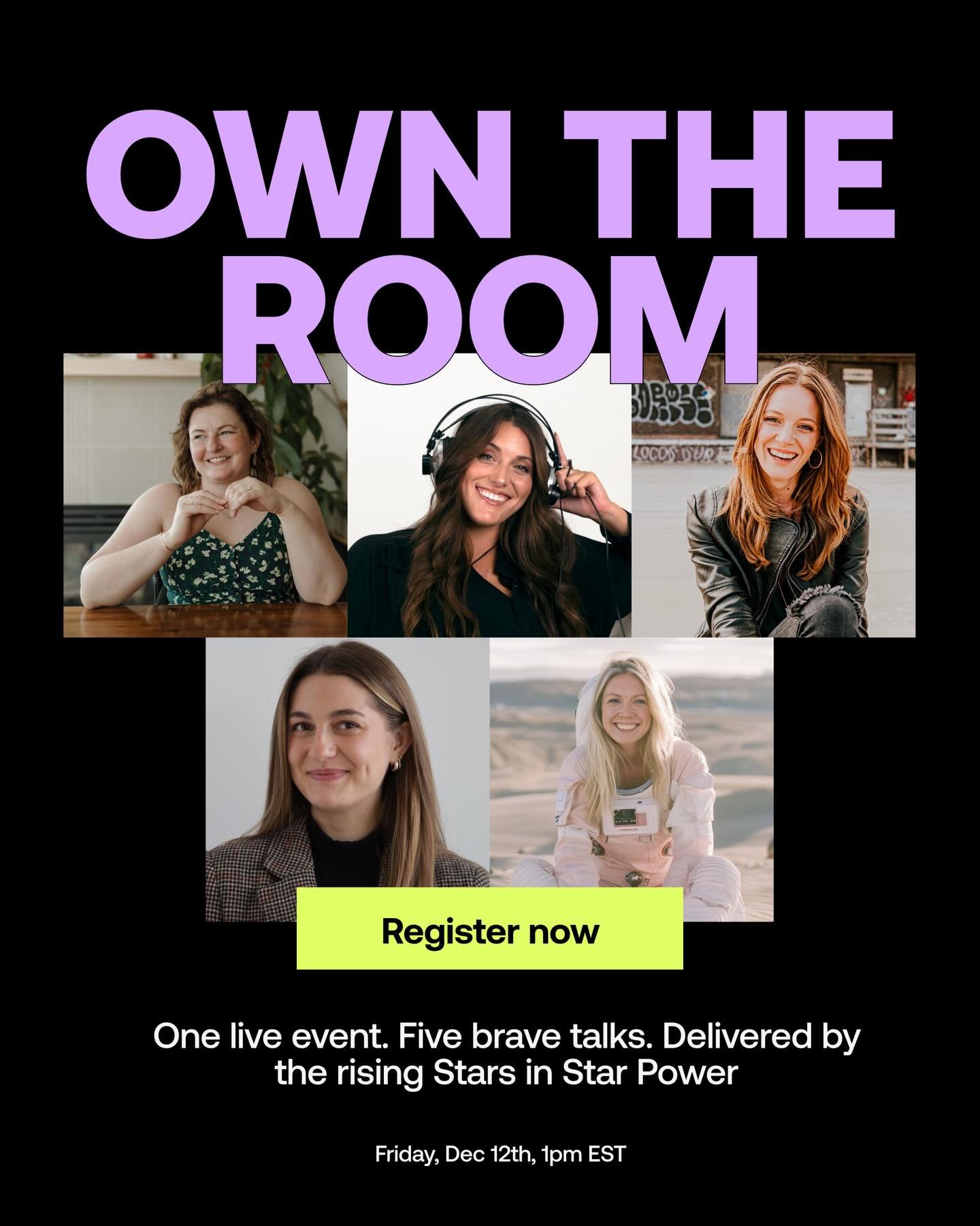 Imagine if you were:

Committed enough to give the talk that launches your speaking career.

Crazy enough to believe you could do it in 5 weeks.

Excited enough to sign up for a program to help you follow through.

Brave enough to stand up on a virtu