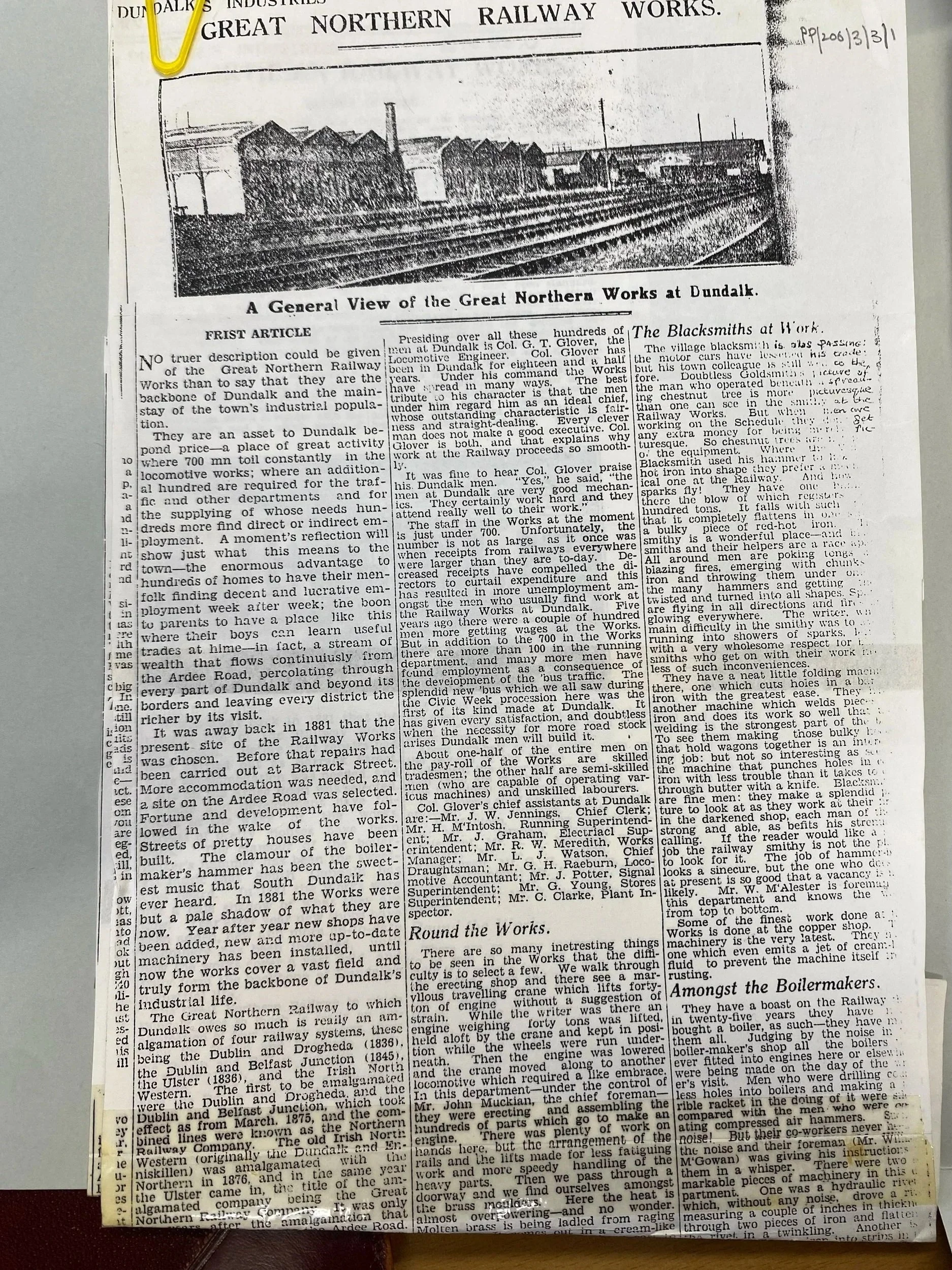 The archives are held by the Louth County Archives Service. PP|206|3|3|1 Paddy Mallon Collection.