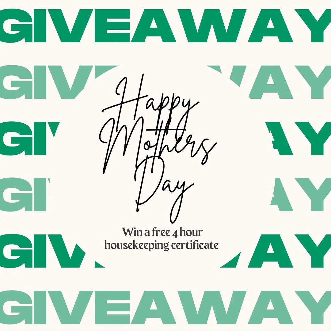 Mother&rsquo;s Day Giveaway! 🌺 
In honor of all the mamas, grandmas, stepmoms, aunties, and bonus moms &mdash; if you love like a mama, this one&rsquo;s for YOU!

We&rsquo;re giving away a FREE 4-hour cleaning gift certificate to one deserving careg